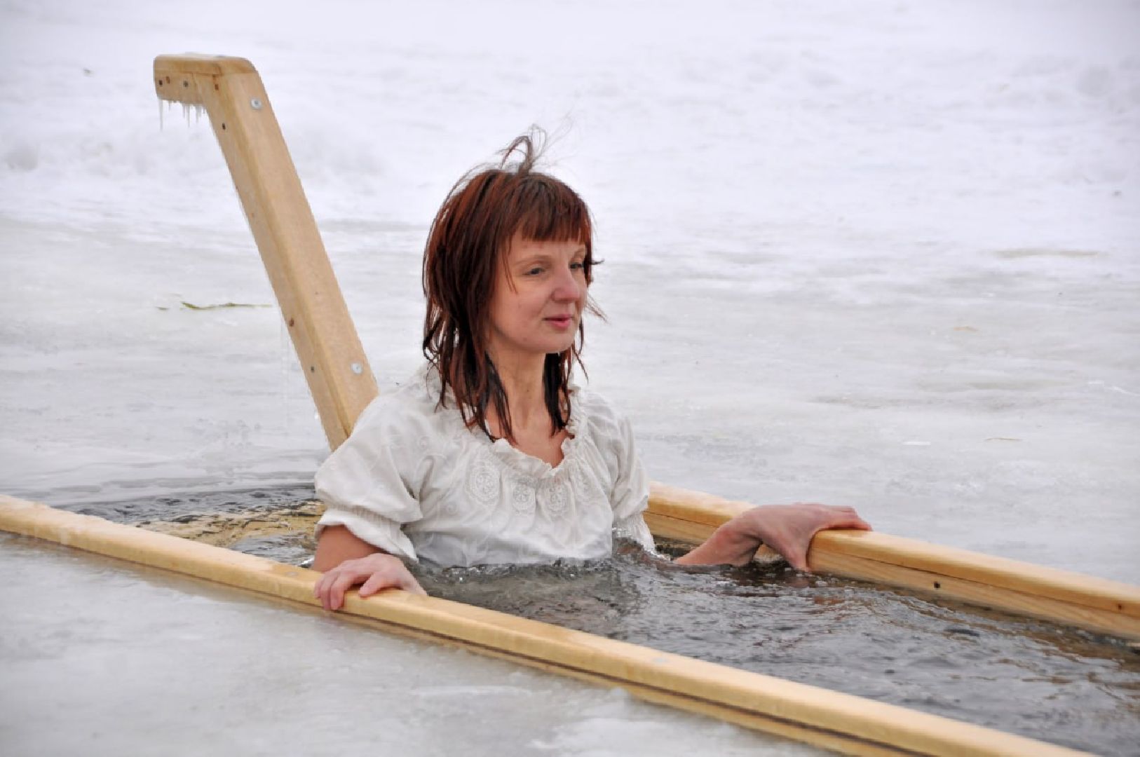 Звенигород, православие, крещение господне, крещенские купания,