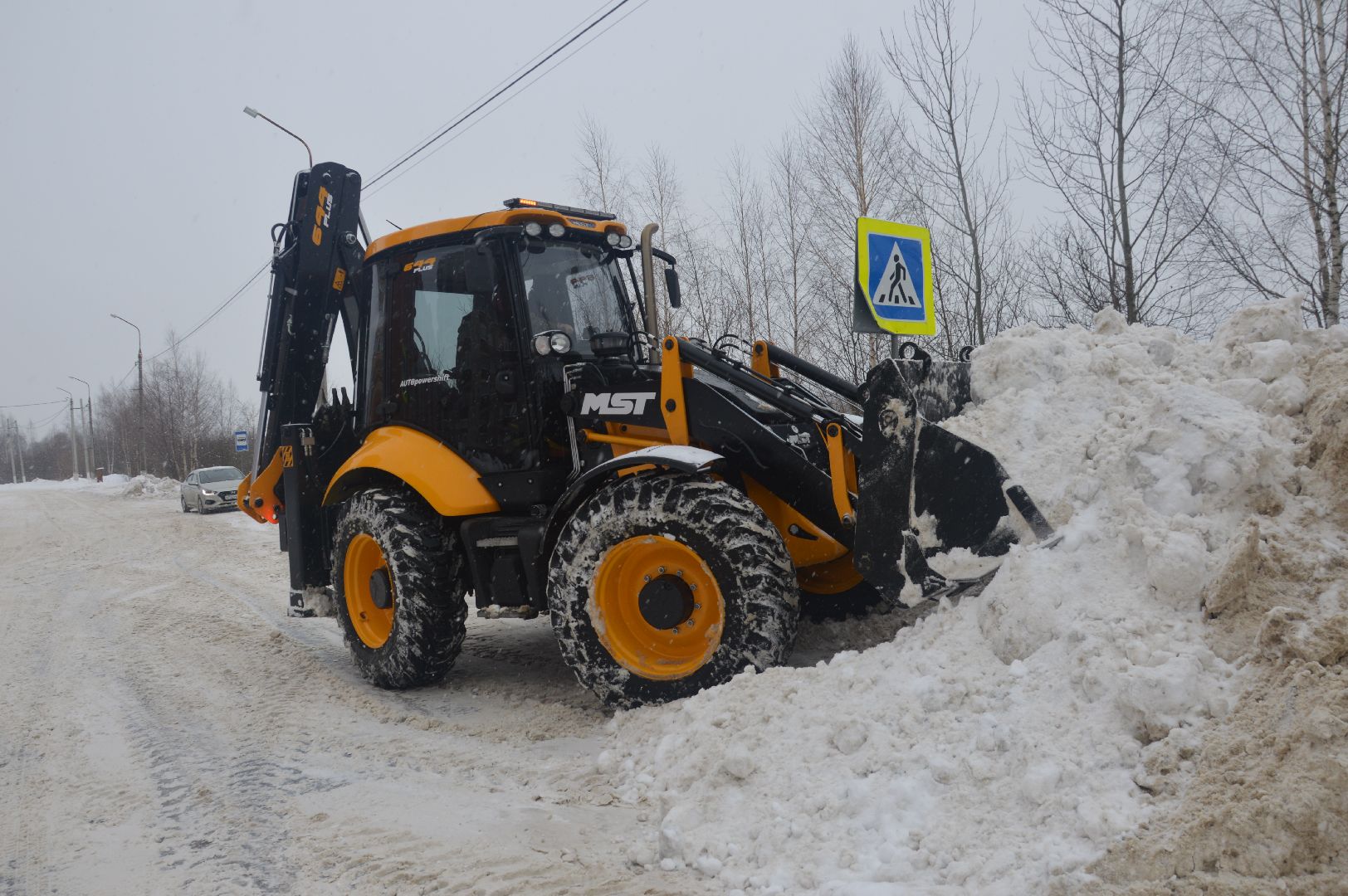 шатура, снегопад, снежный Армагеддон, замело, уборка снега,