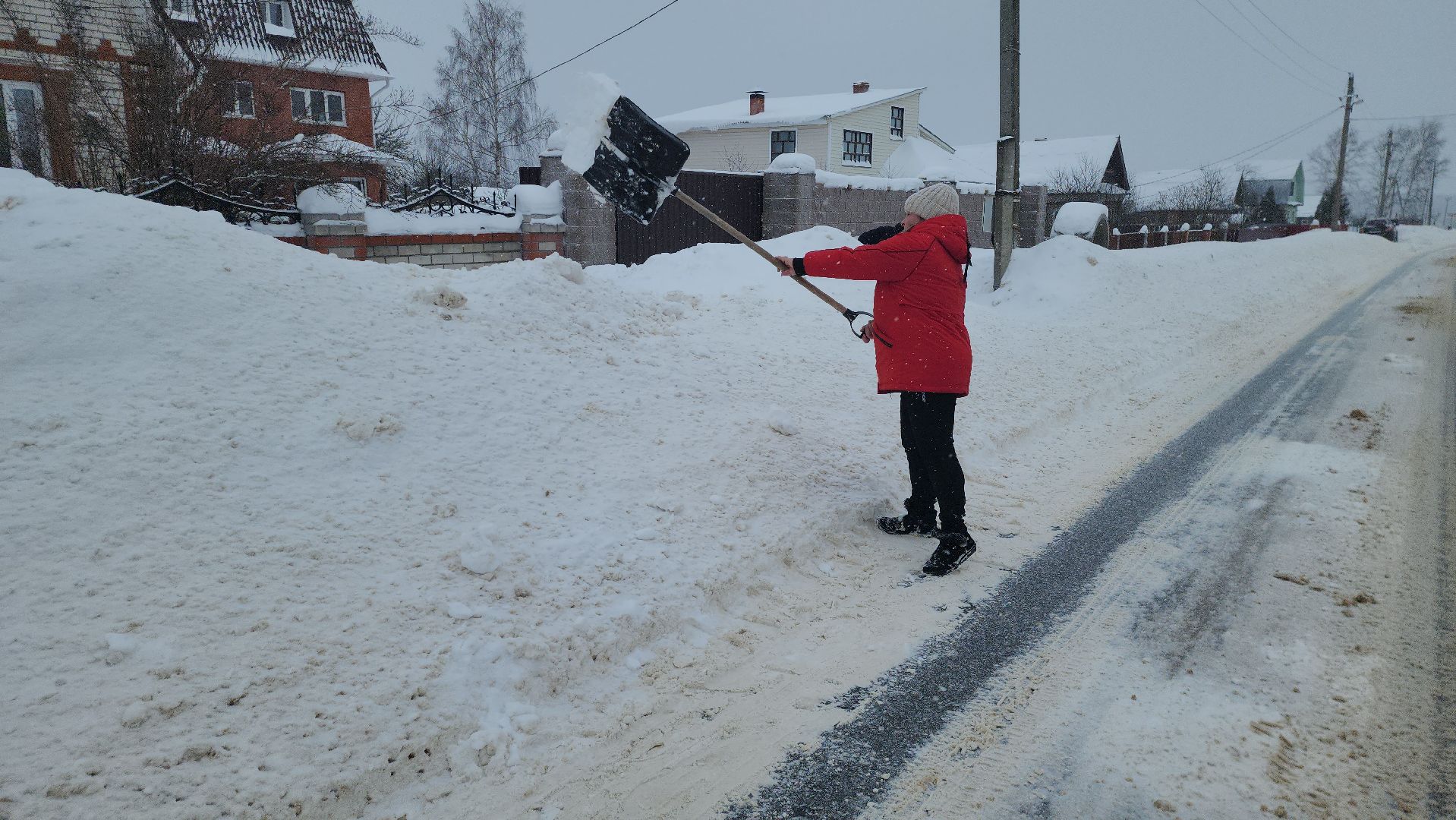 шатура, снегопад, снежный Армагеддон, замело, уборка снега,