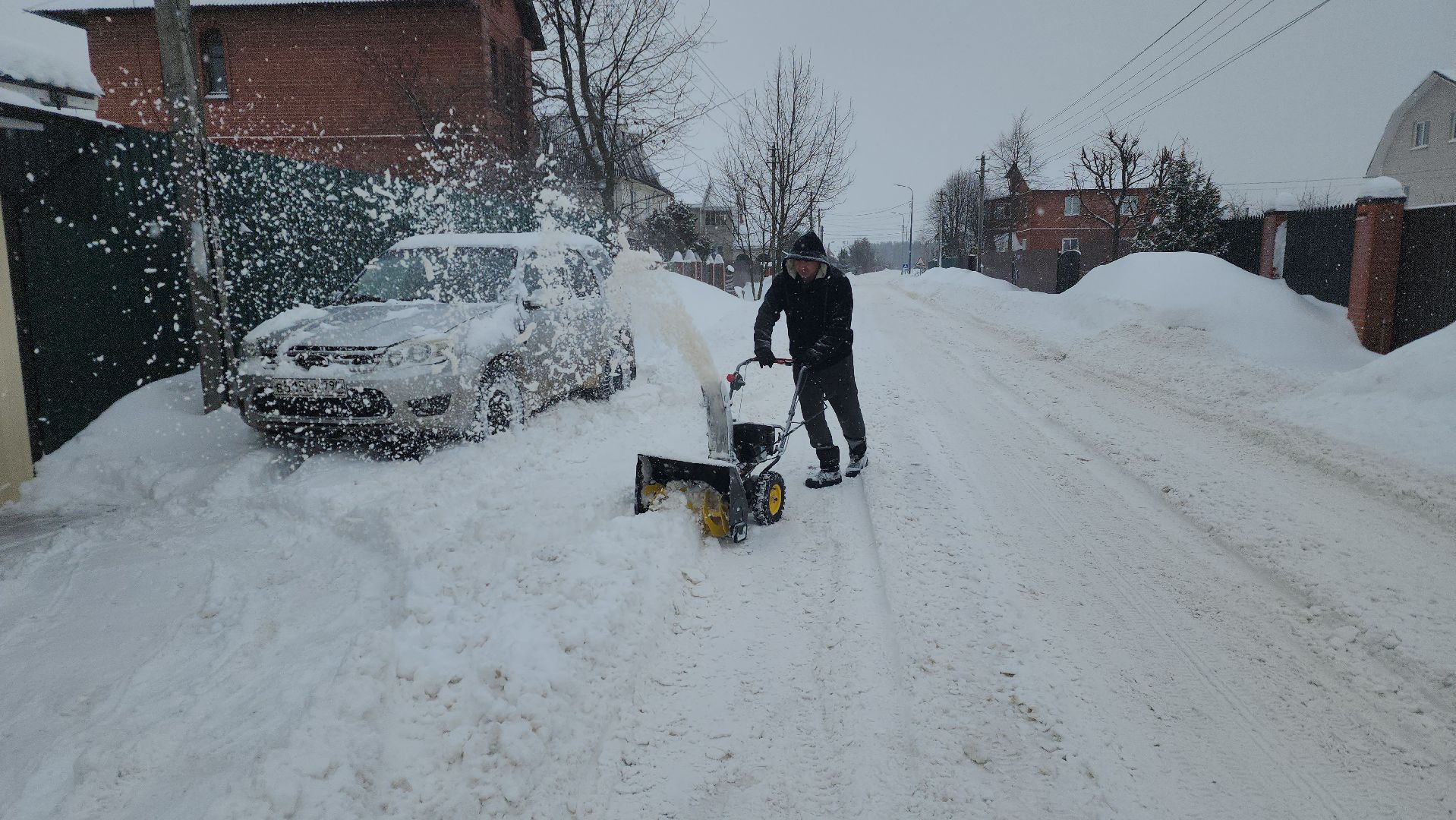шатура, снегопад, снежный Армагеддон, замело, уборка снега,