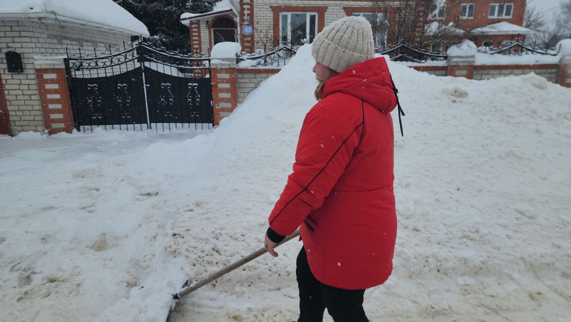 шатура, снегопад, снежный Армагеддон, замело, уборка снега,