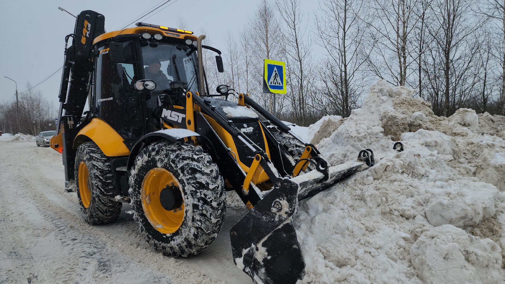 шатура, снегопад, снежный Армагеддон, замело, уборка снега,