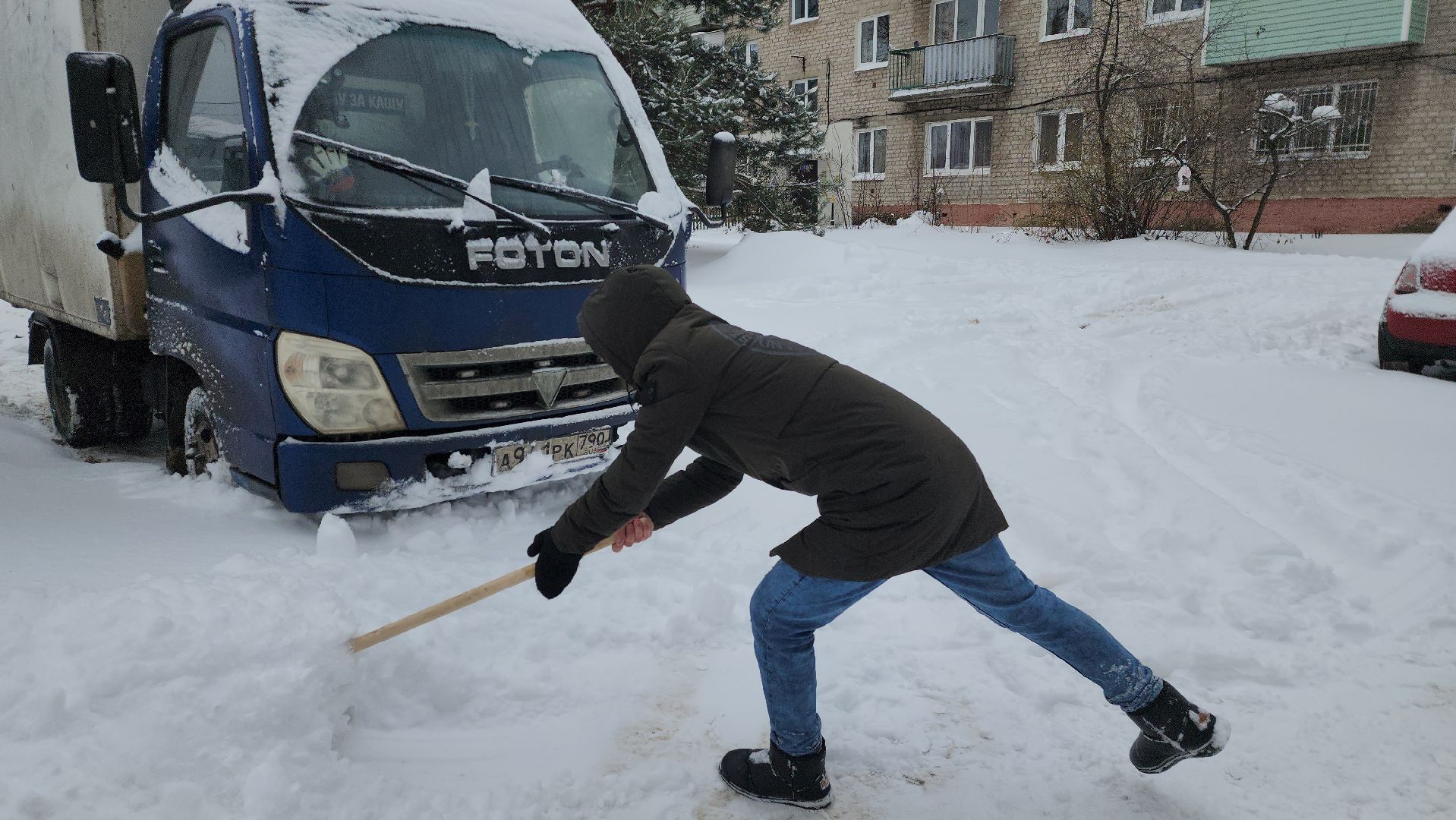 шатура, снегопад, снежный Армагеддон, замело, уборка снега,