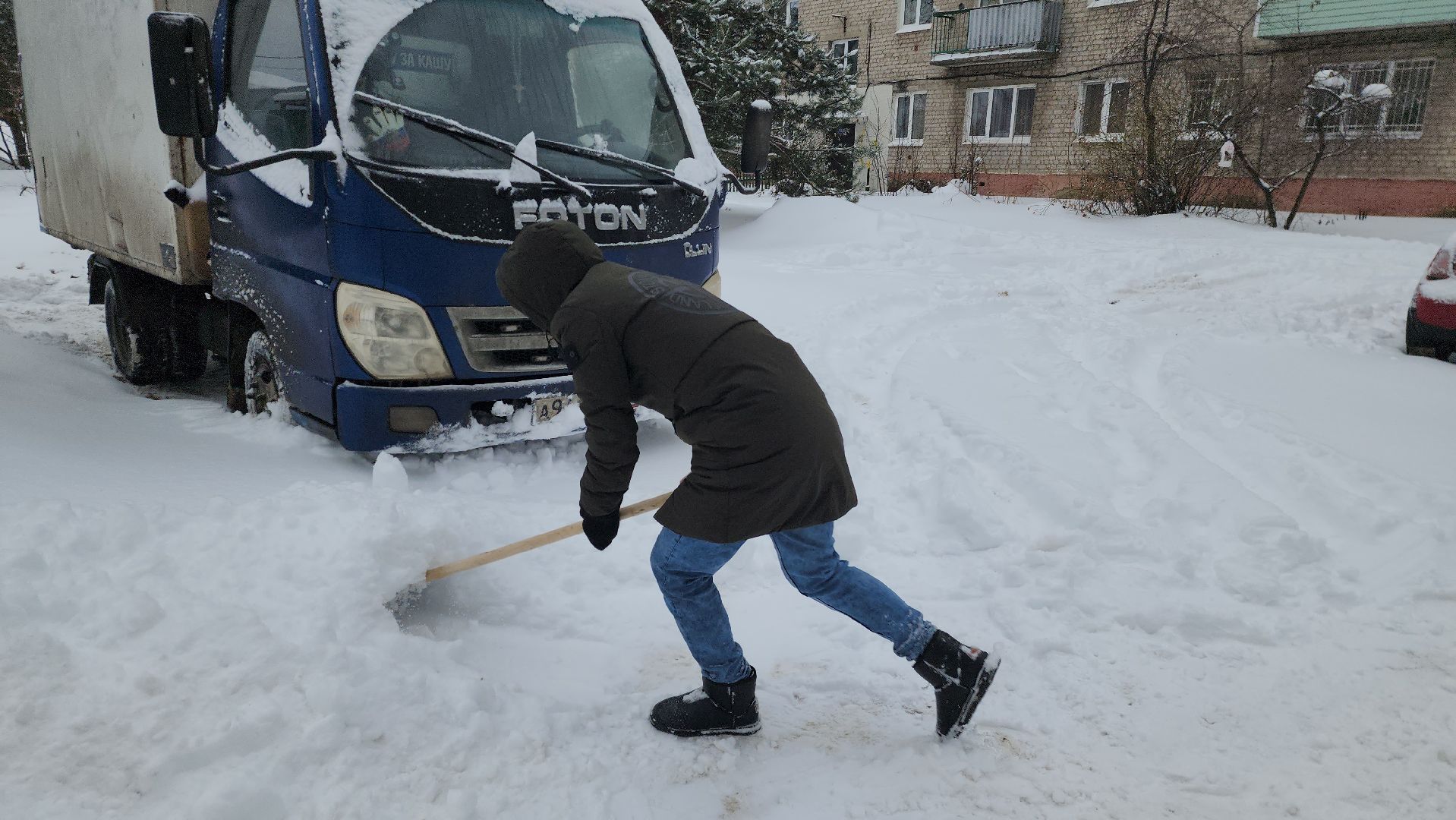 шатура, снегопад, снежный Армагеддон, замело, уборка снега,