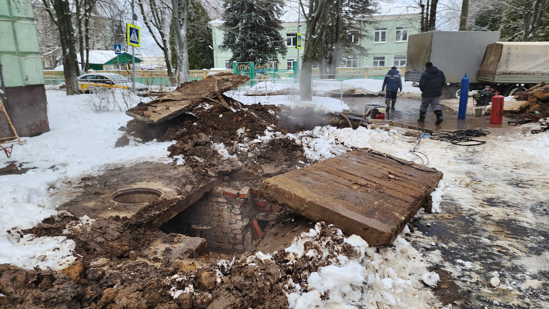 кашира, жкх, отопление, авария на теплосетях, горячая вода, ЧП,