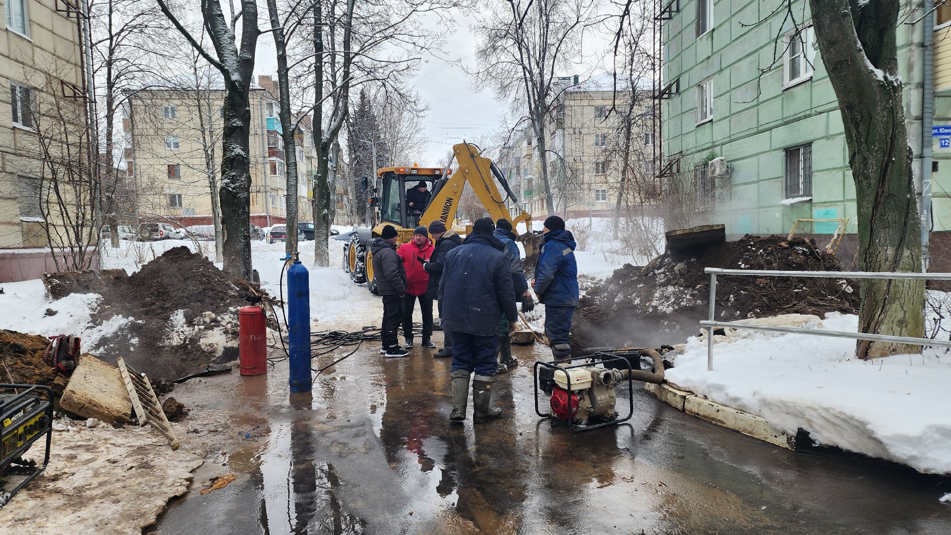 кашира, жкх, отопление, авария на теплосетях, горячая вода, ЧП,