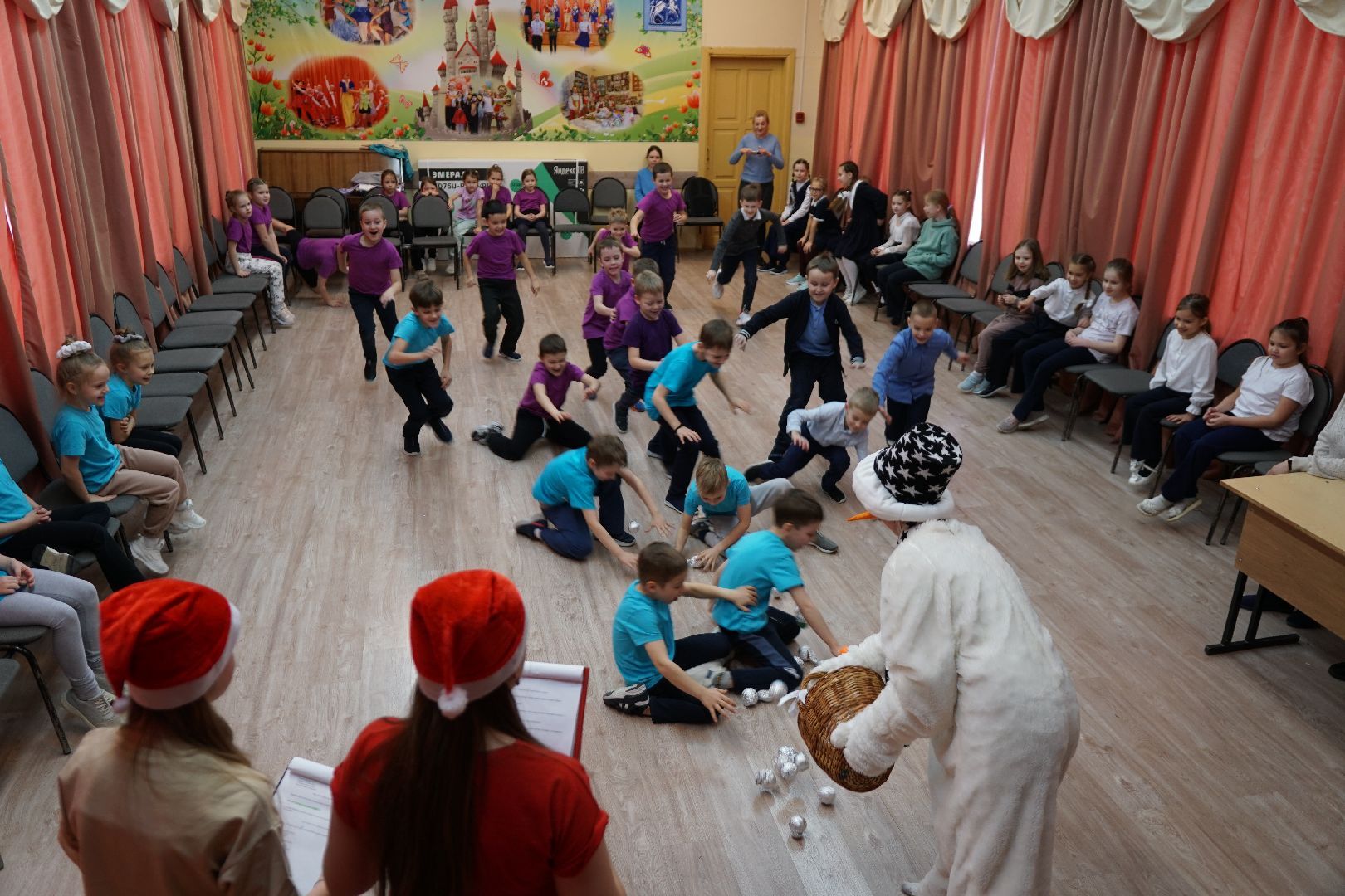 Егорьевск, Дети, школа, снеговик, день снеговика, гимназия, праздник, мероприятие,