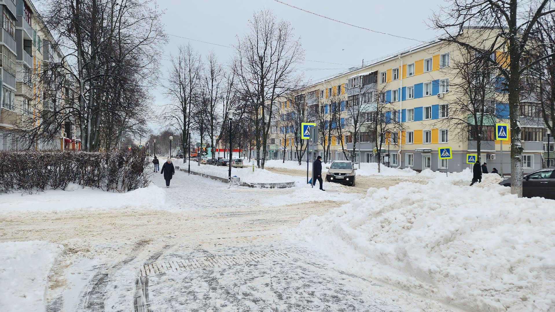 кашира,снегопад, уборка улиц, жкх, техника, тракторы, вывоз снега,