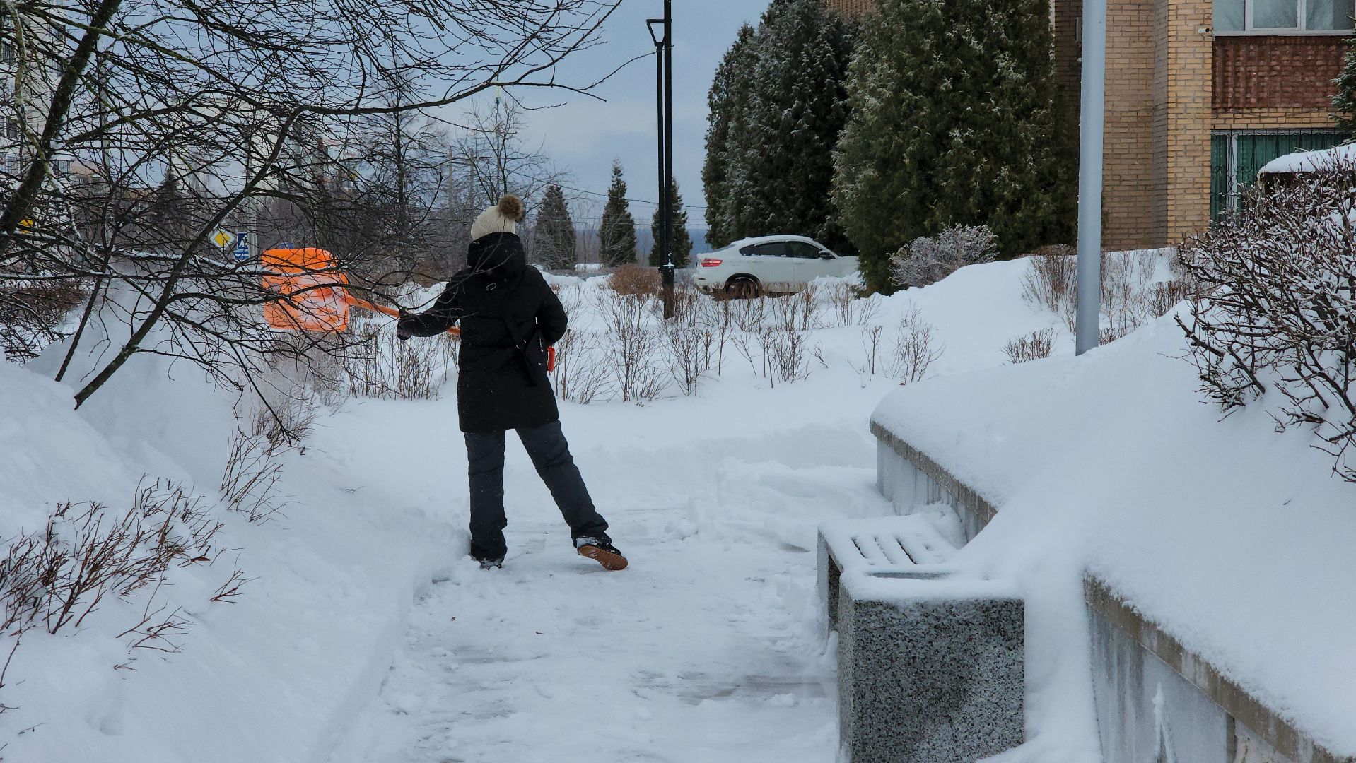 кашира,снегопад, уборка улиц, жкх, техника, тракторы, вывоз снега,