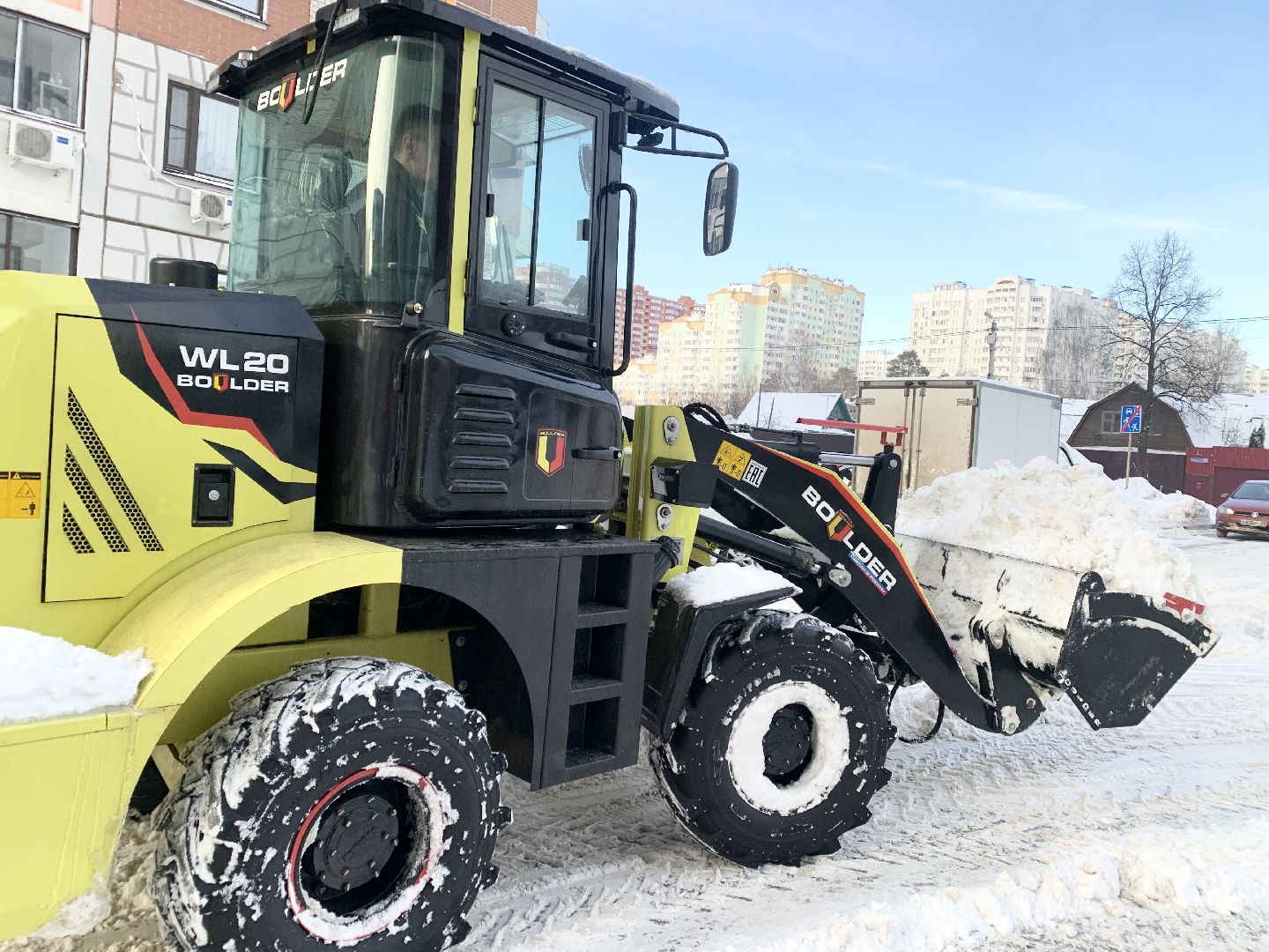 Балашиха, Подмосковье, Снегопад, уборка дворов, уборка снега,