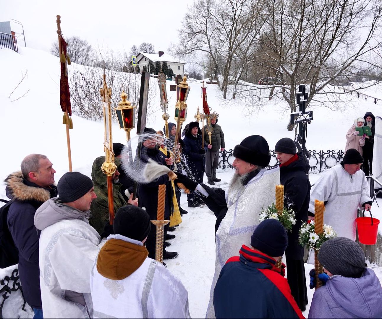 Крещение, Крестный ход, Святая вода, Религия, Вера, Праздник, Сергиев Посад,