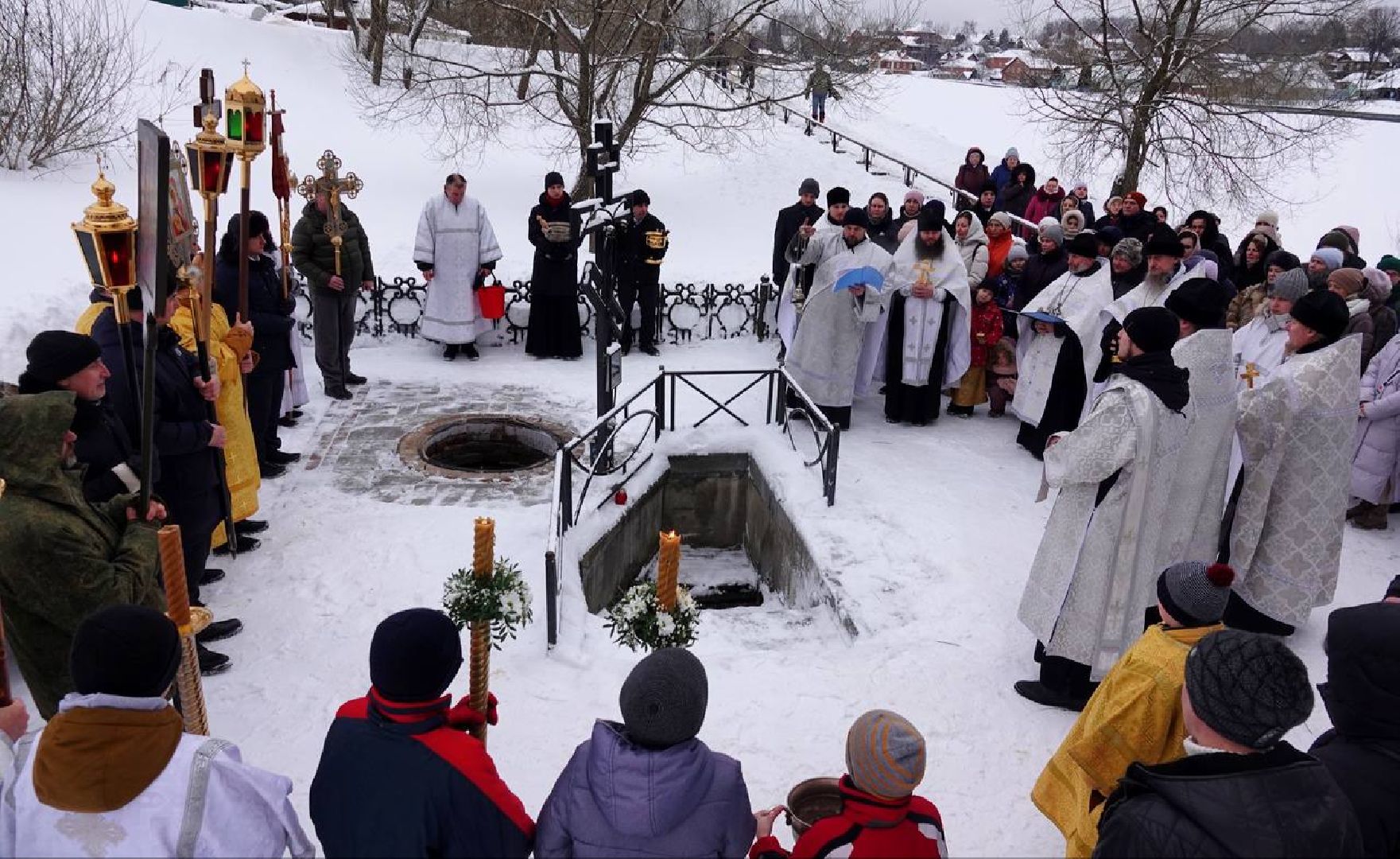 Крещение, Крестный ход, Святая вода, Религия, Вера, Праздник, Сергиев Посад,