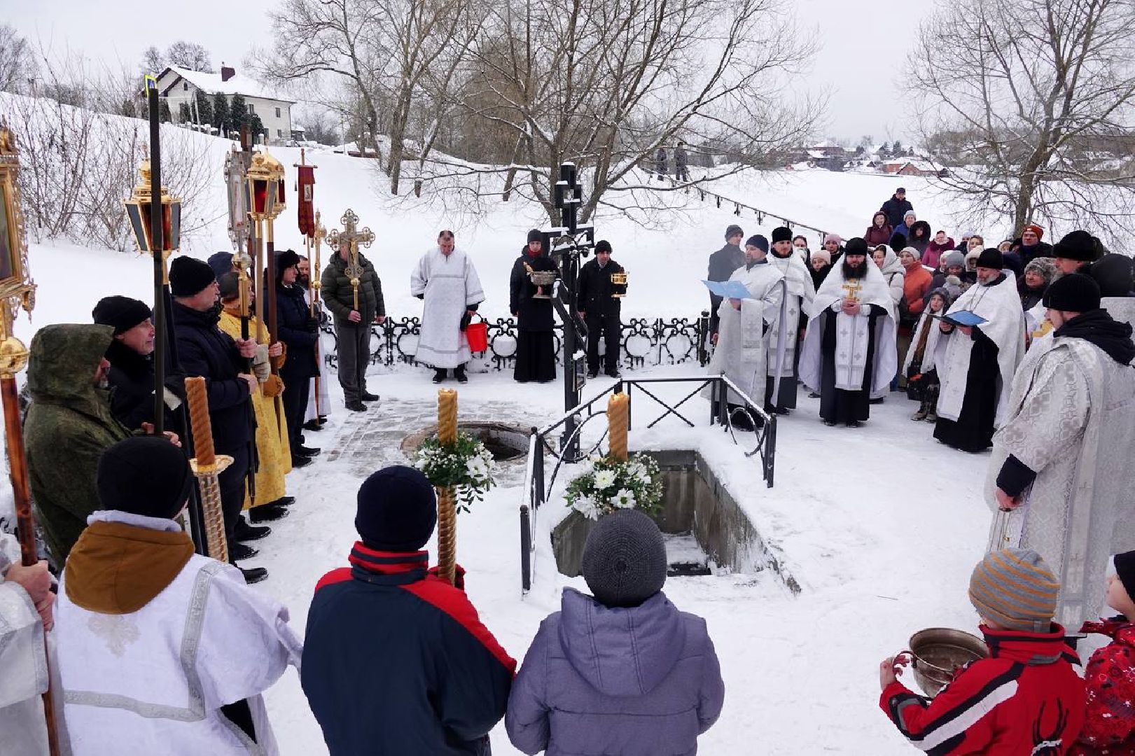 Крещение, Крестный ход, Святая вода, Религия, Вера, Праздник, Сергиев Посад,