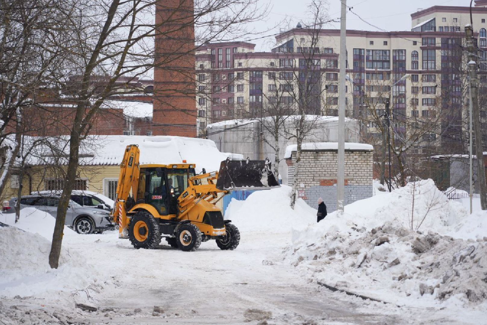Погода, Снегопад, ЖКХ, Коммунальные службы, Сергиев Посад,