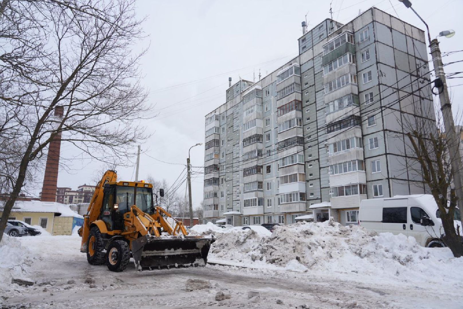 Погода, Снегопад, ЖКХ, Коммунальные службы, Сергиев Посад,