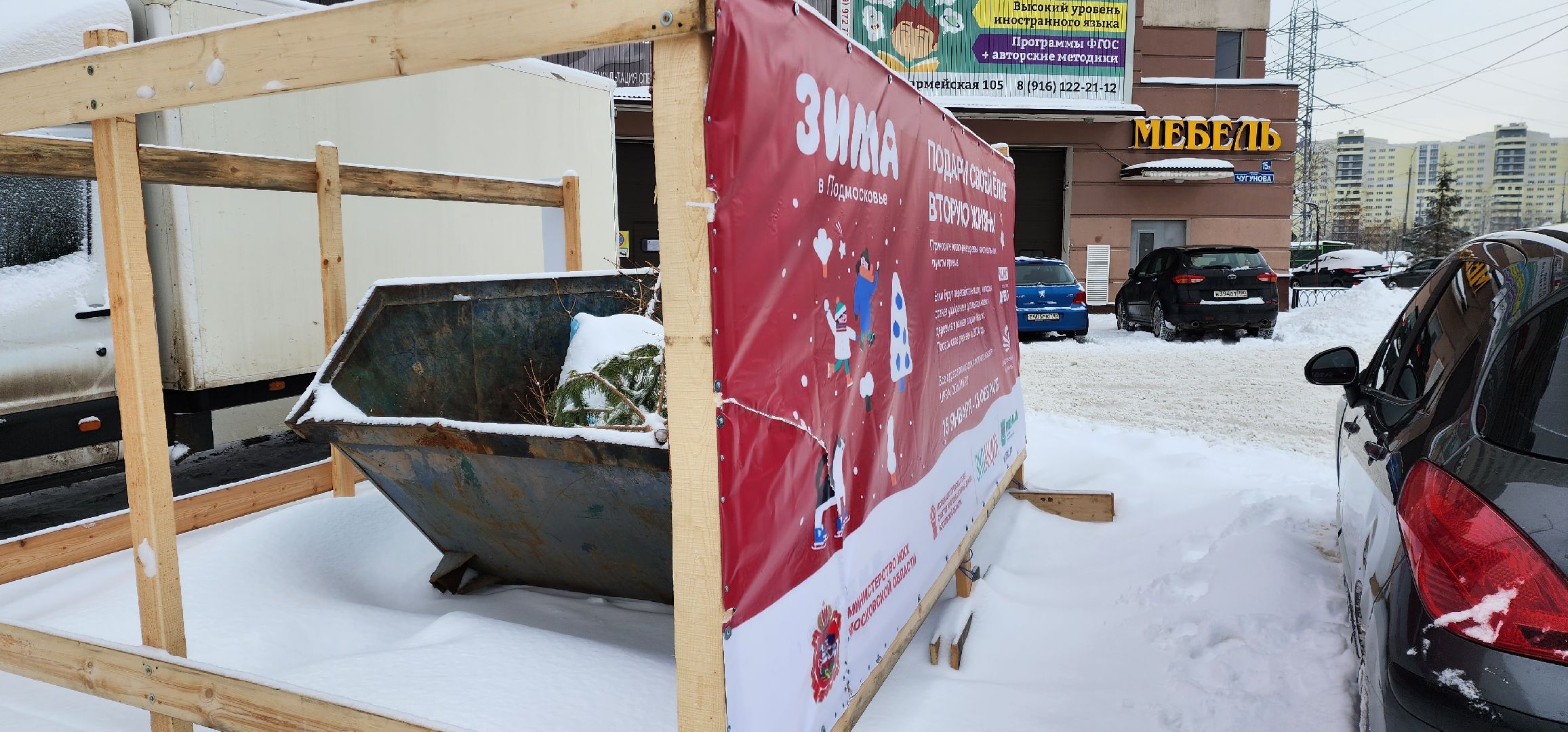 раменское, экология, экологическая акция, подари своей елке вторую жизнь, площадки для сбора деревьев в Раменском,