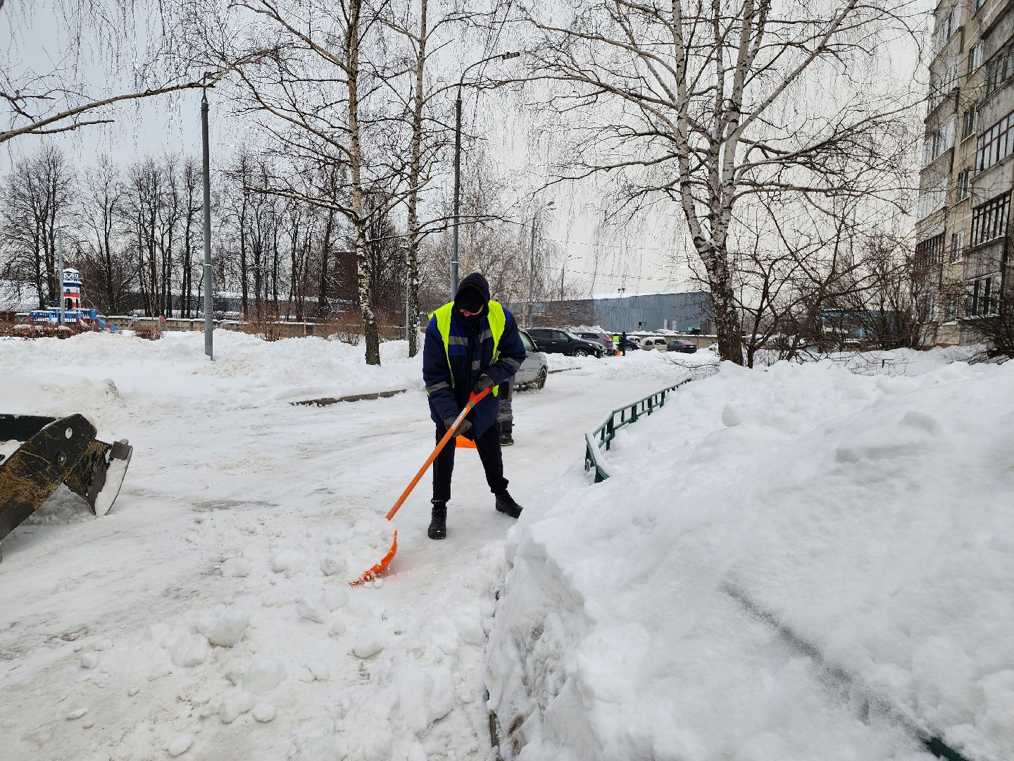 жкх подмосковье, благоустройство, уборка снега, коммунальное предприятие, видное,