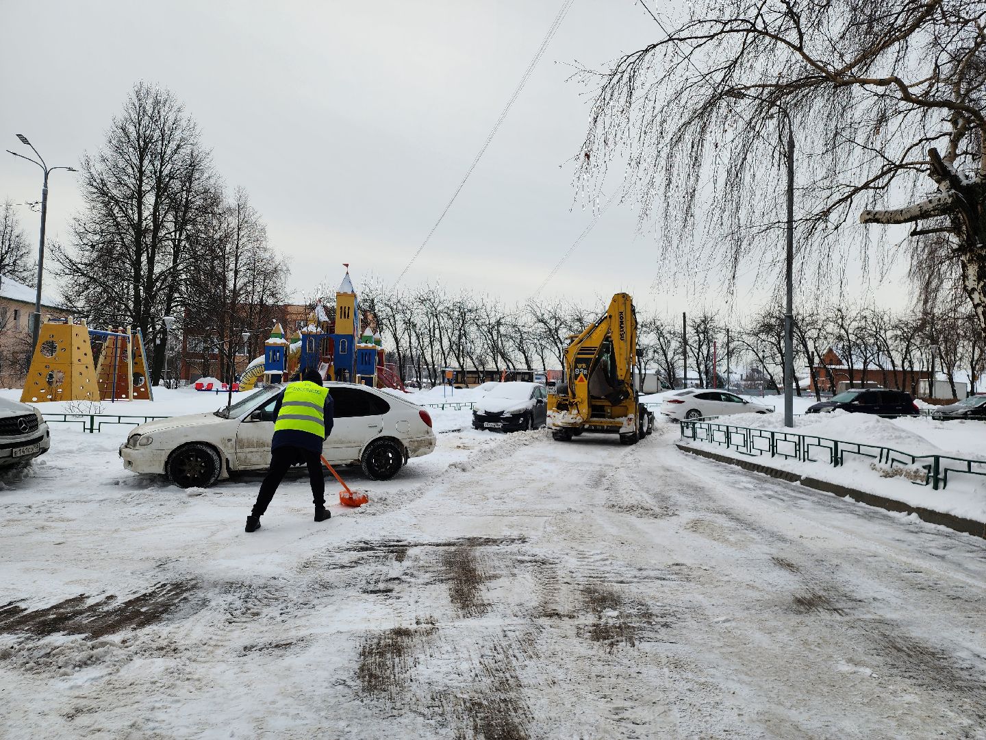 жкх подмосковье, благоустройство, уборка снега, коммунальное предприятие, видное,