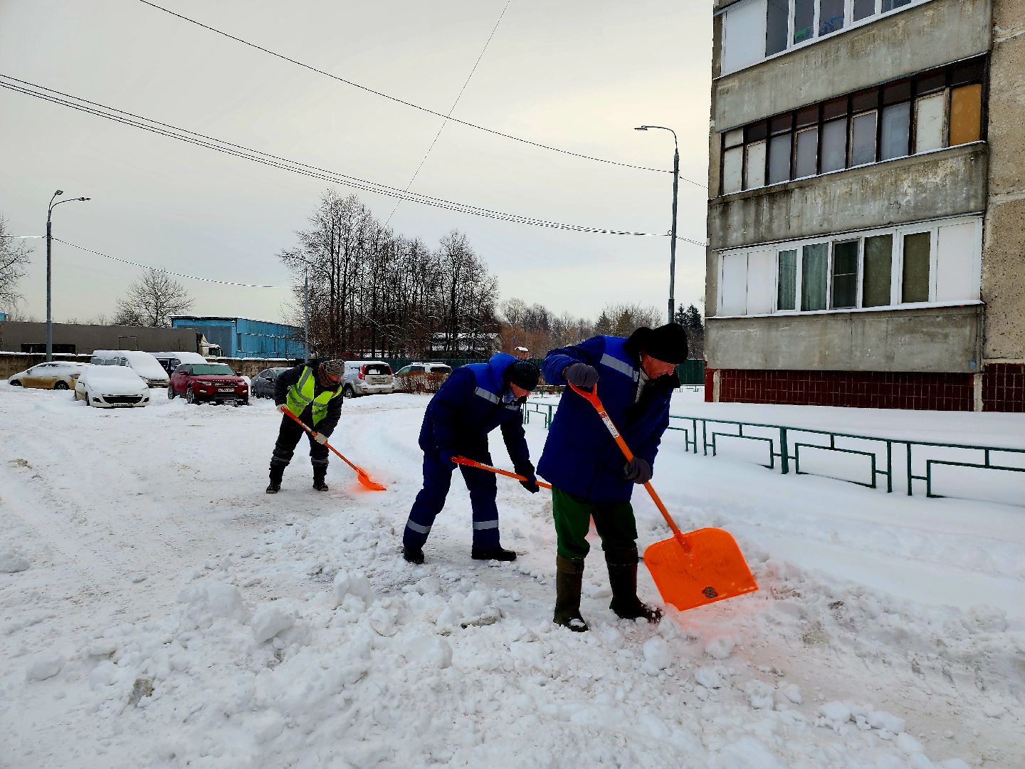 жкх подмосковье, благоустройство, уборка снега, коммунальное предприятие, видное,