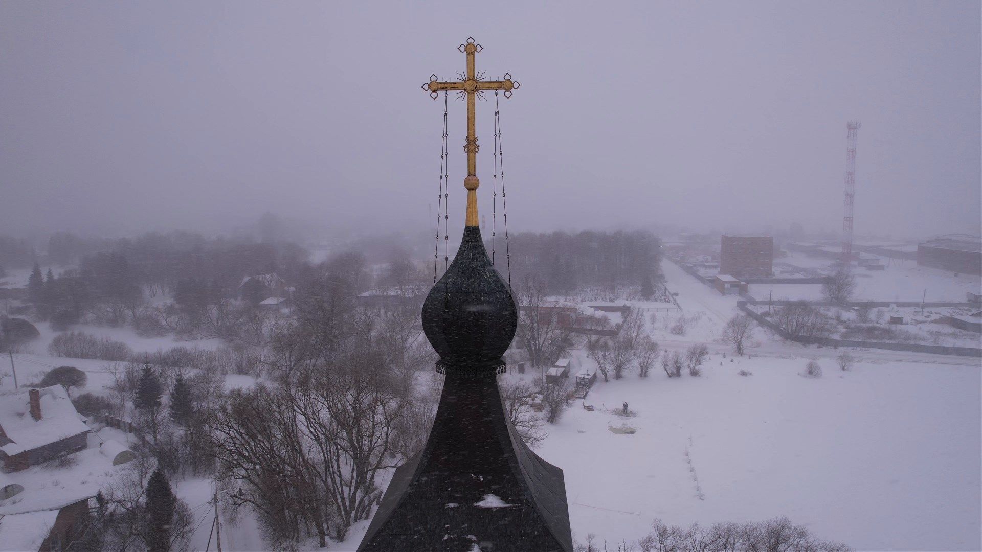 домодедово, крещение, праздник,видео с коптера,