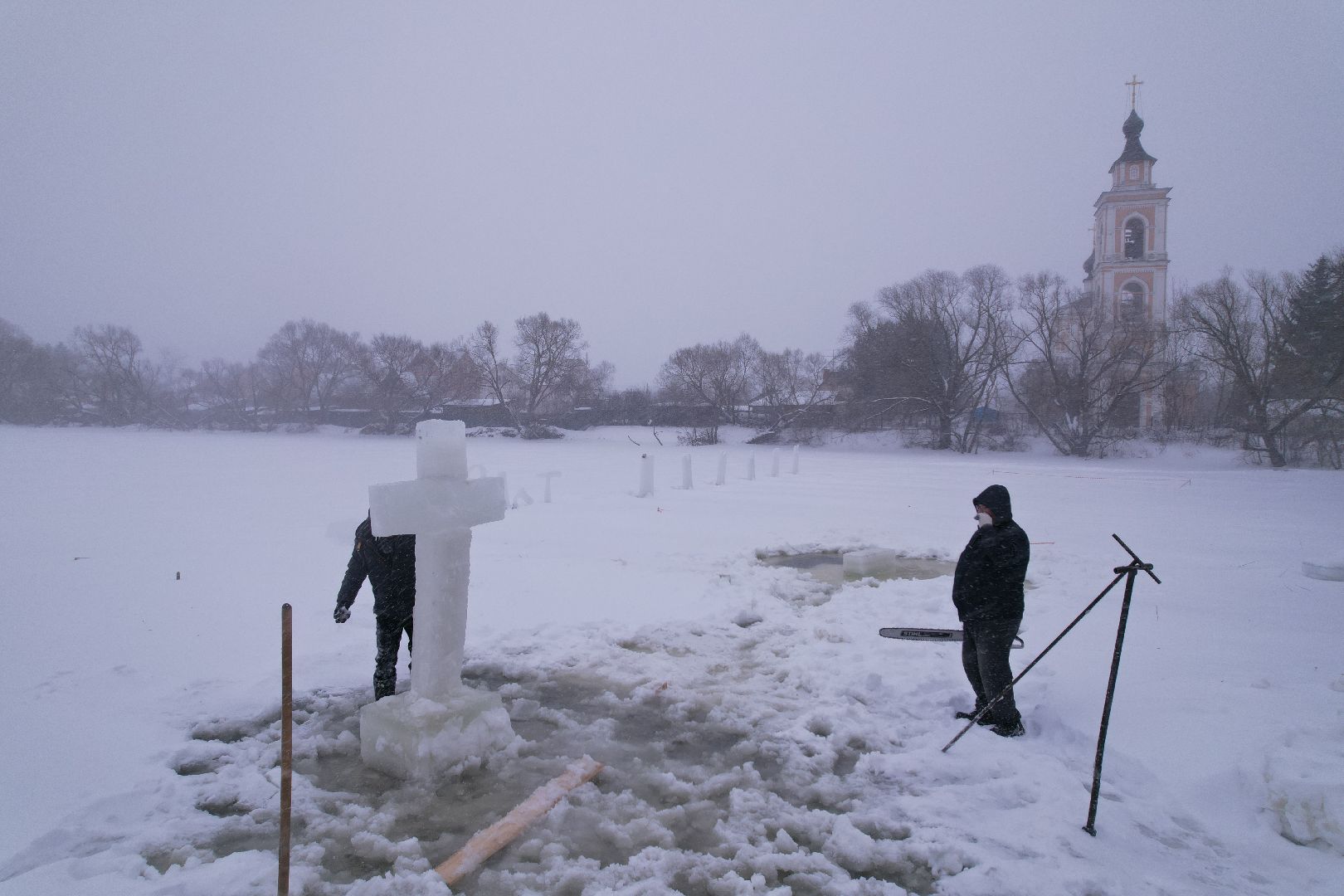 домодедово, крещение, праздник,видео с коптера,