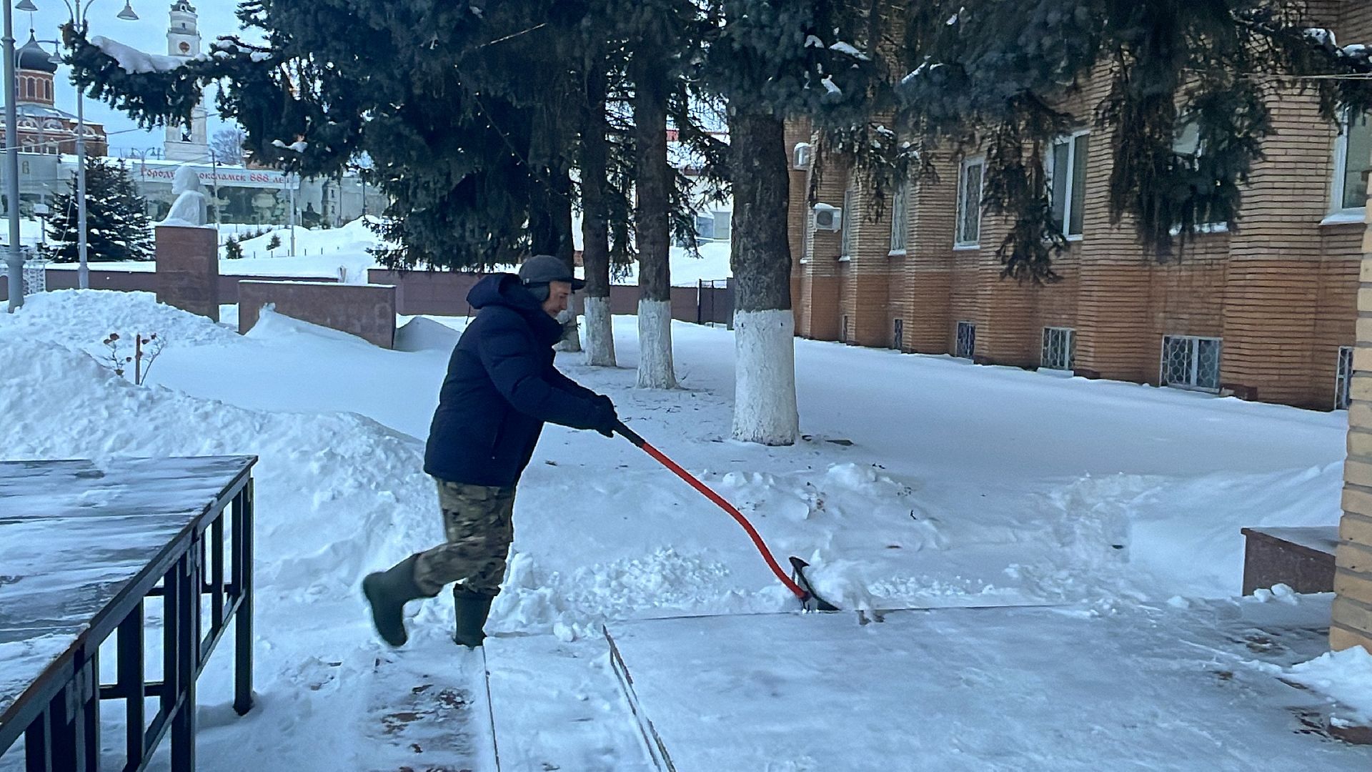 Волоколамск, снег, коммунальное хозяйство,