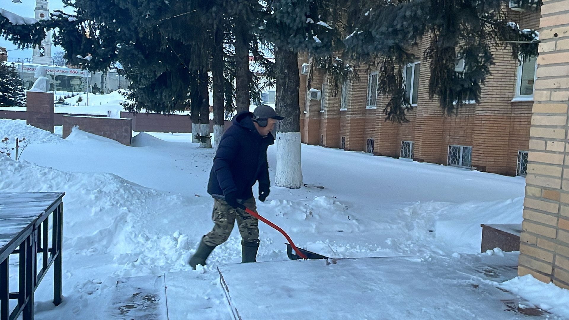 Волоколамск, снег, коммунальное хозяйство,
