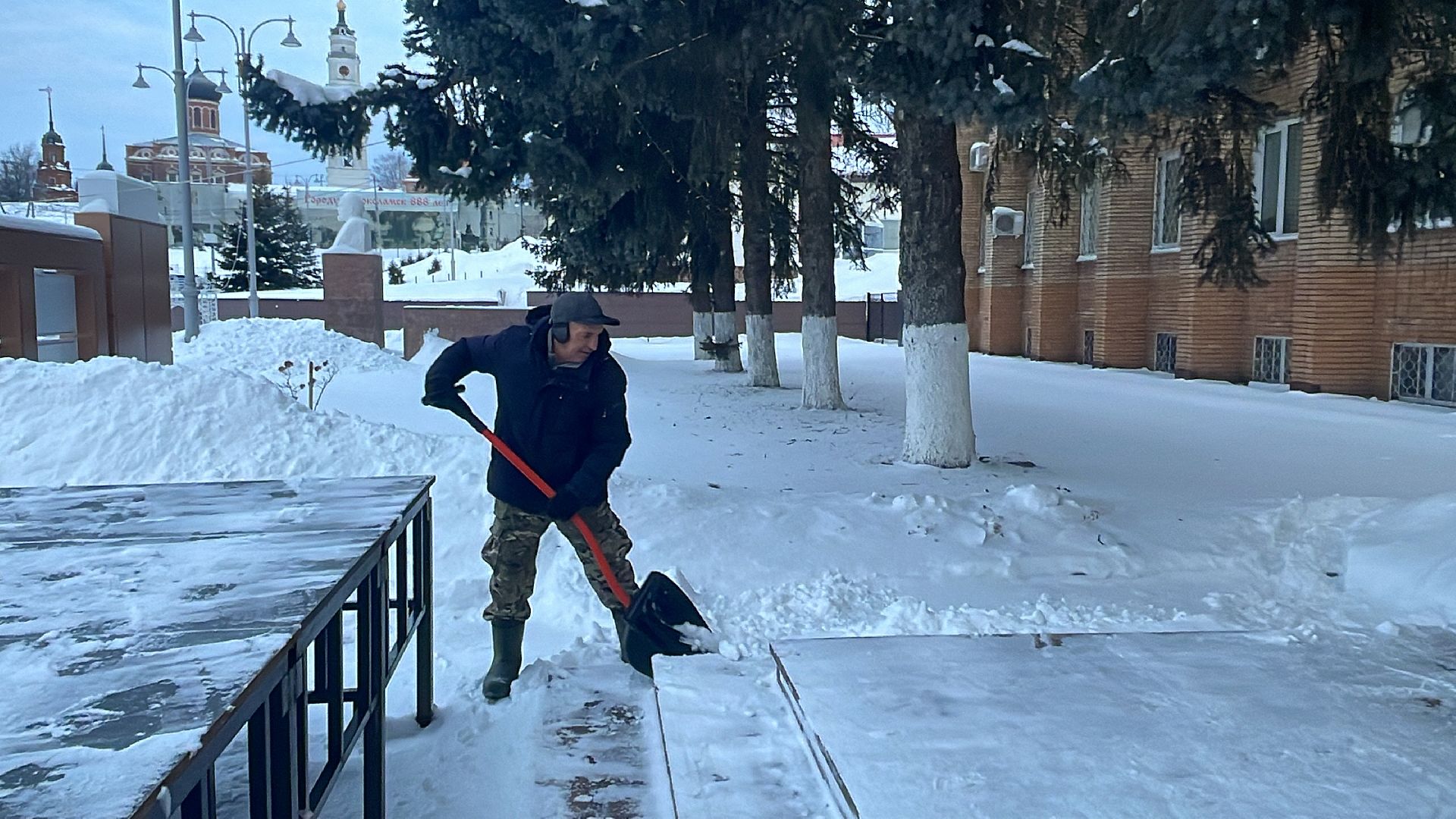 Волоколамск, снег, коммунальное хозяйство,
