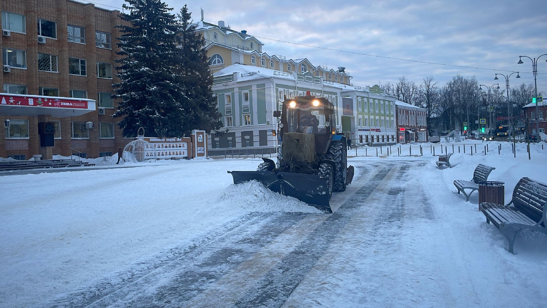 Волоколамск, снег, коммунальное хозяйство,