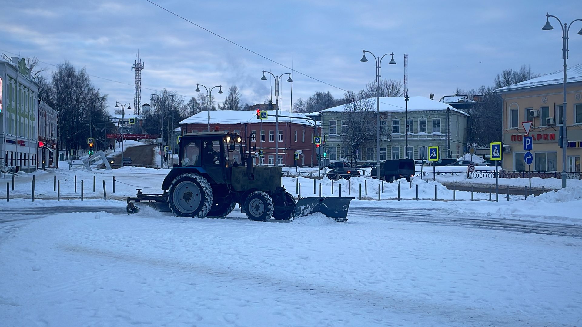 Волоколамск, снег, коммунальное хозяйство,