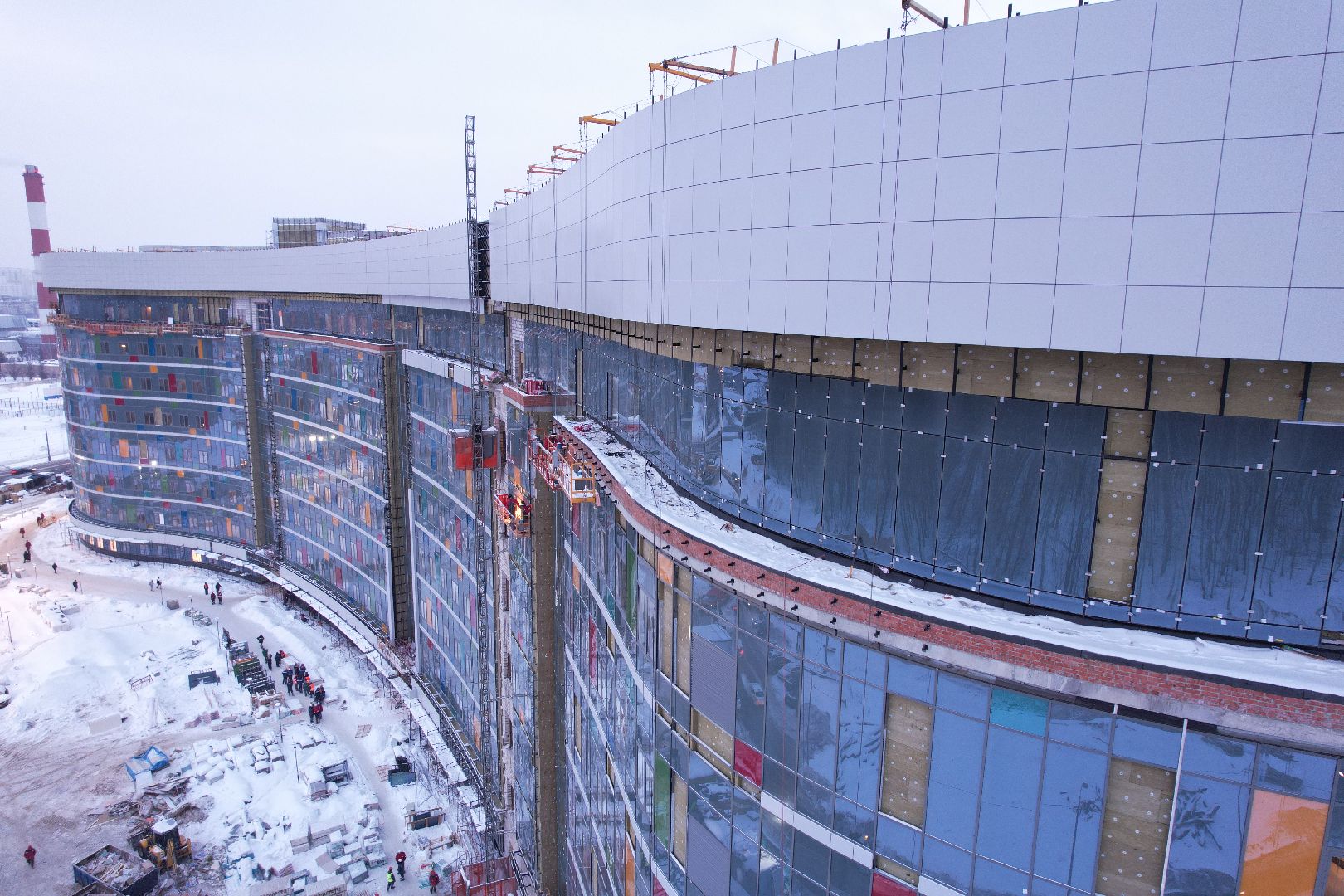 красногорск, строительство, больница, дети,видео с коптера,