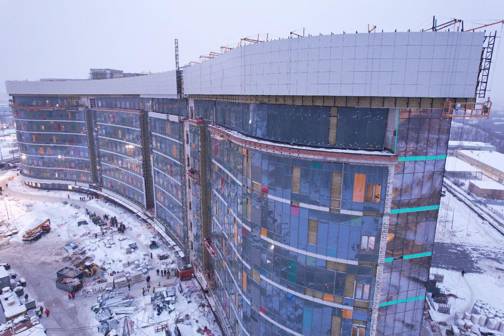 красногорск, строительство, больница, дети,видео с коптера,