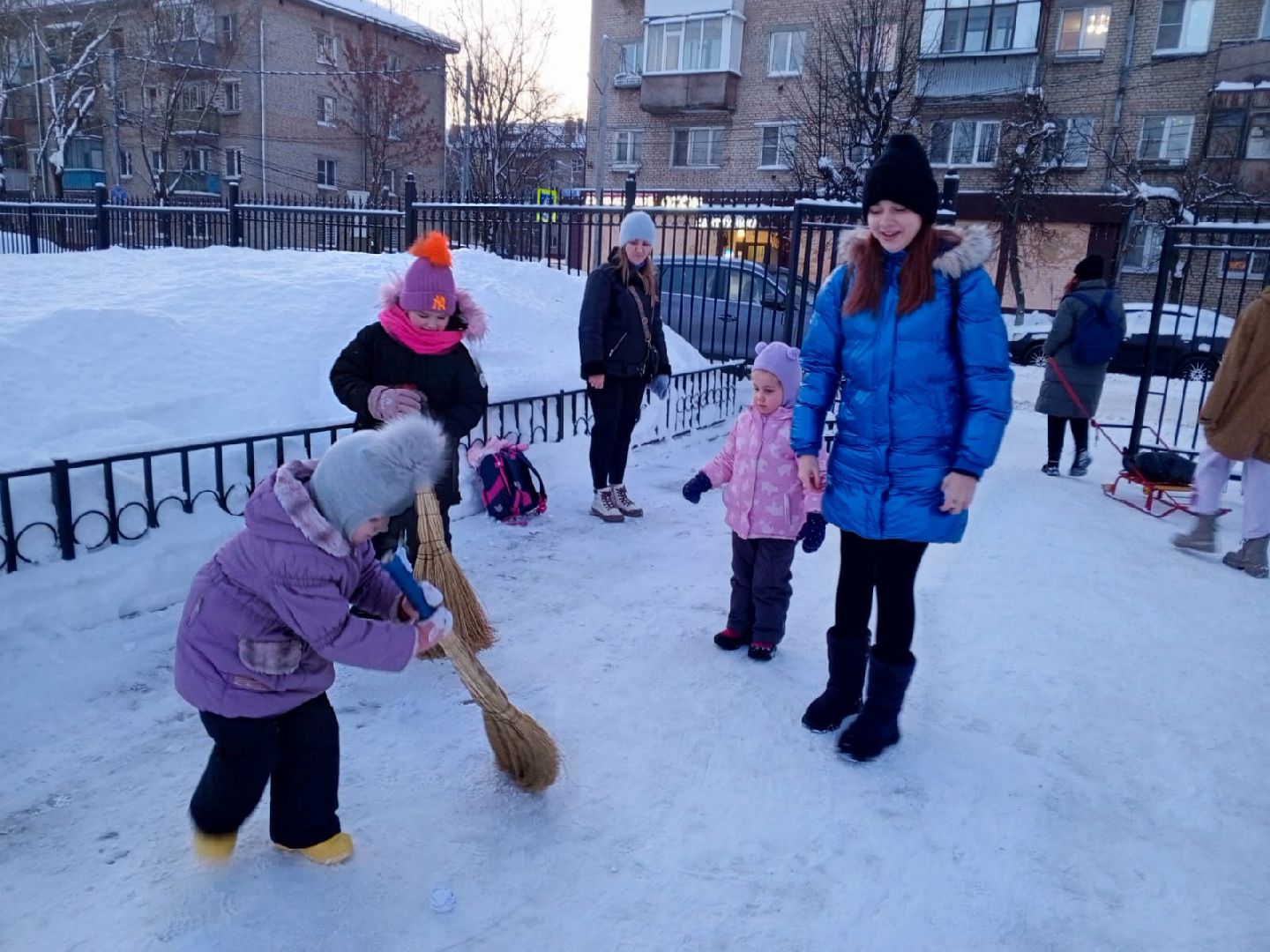 пушкино, снеговик, зима в подмосковье, игры, веселые старты,