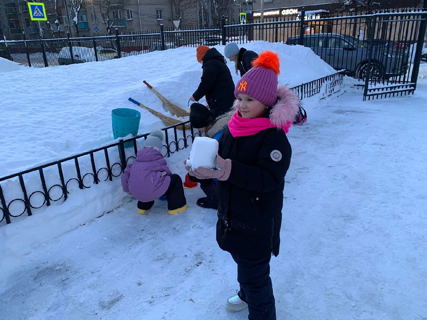 пушкино, снеговик, зима в подмосковье, игры, веселые старты,