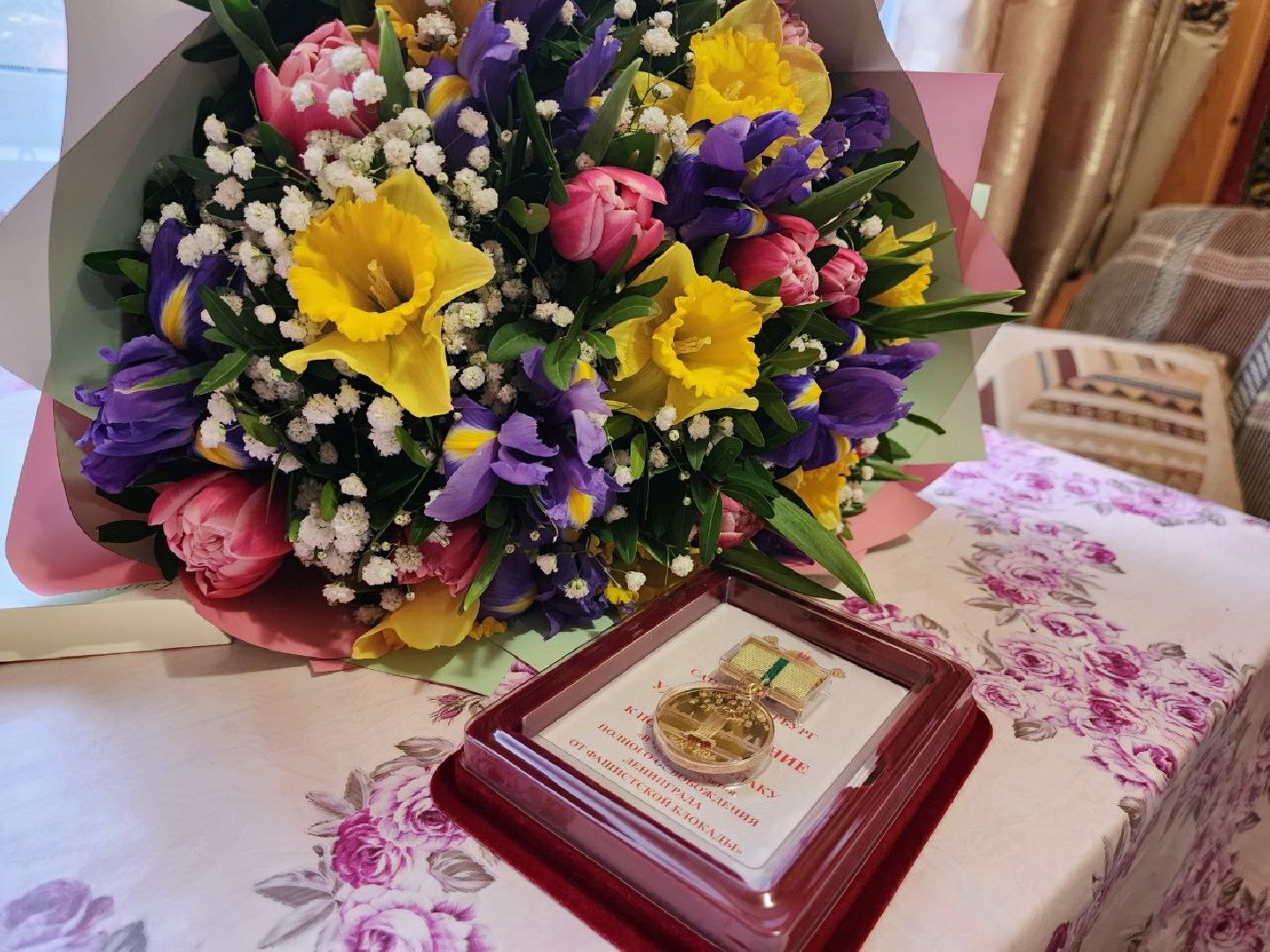 можайск, можайский городской округ, подмосковье, ленинград, блокада ленинграда, блокадники, ветераны, глава округа, юбилейная медаль, поздравления, история,