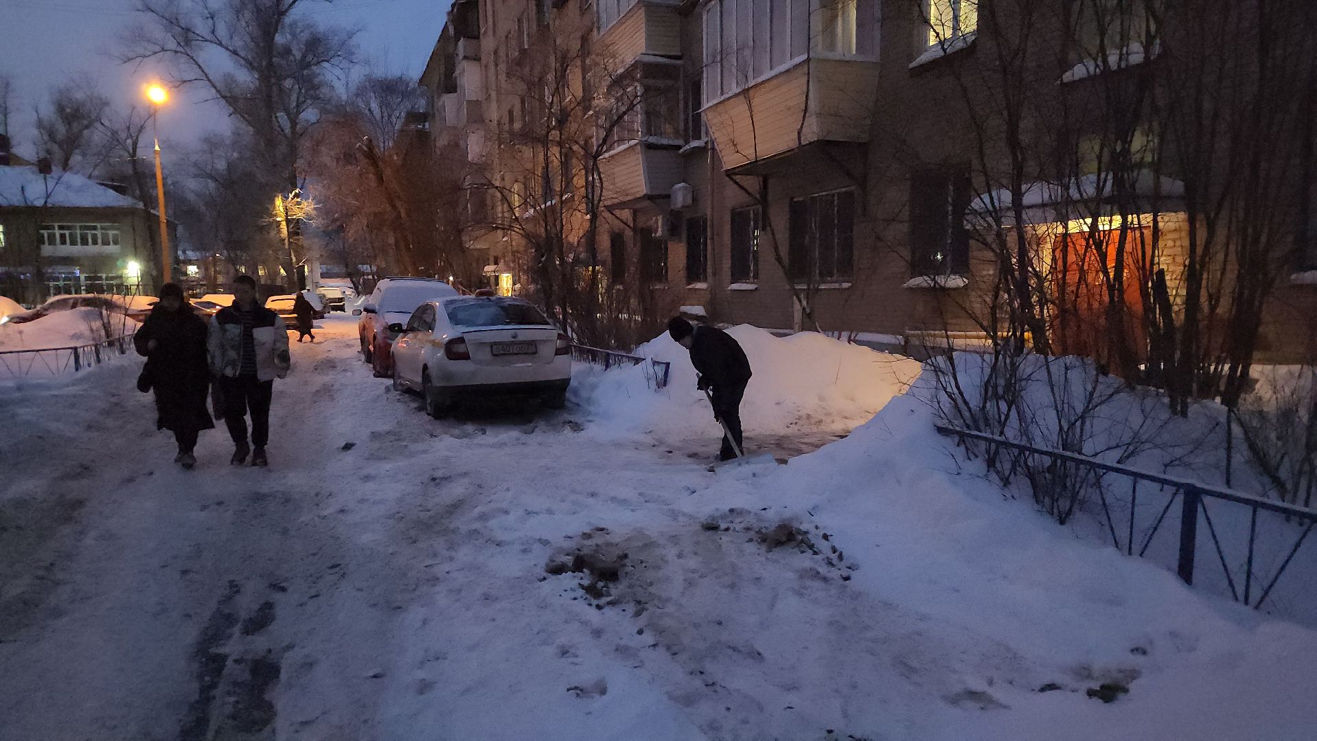 снегопад, уборка улиц, уборка снега, Аубакиров,