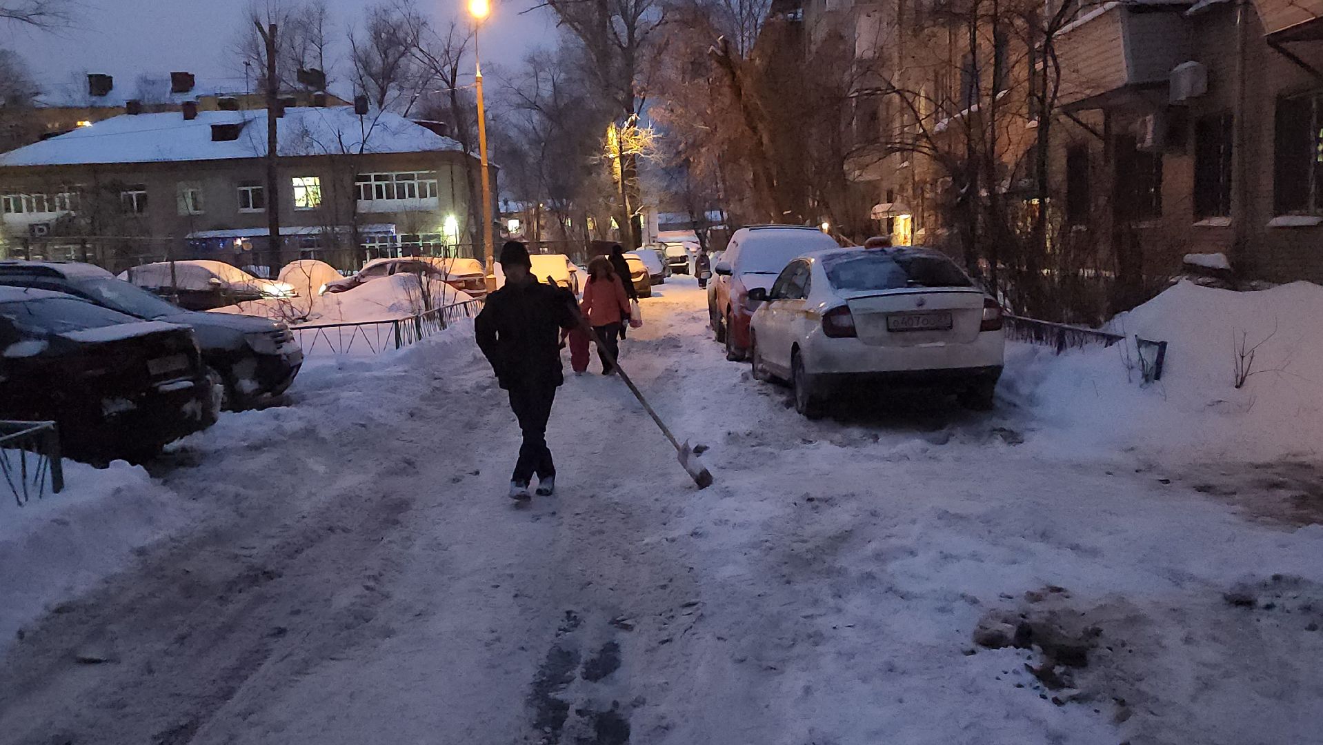 снегопад, уборка улиц, уборка снега, Аубакиров,