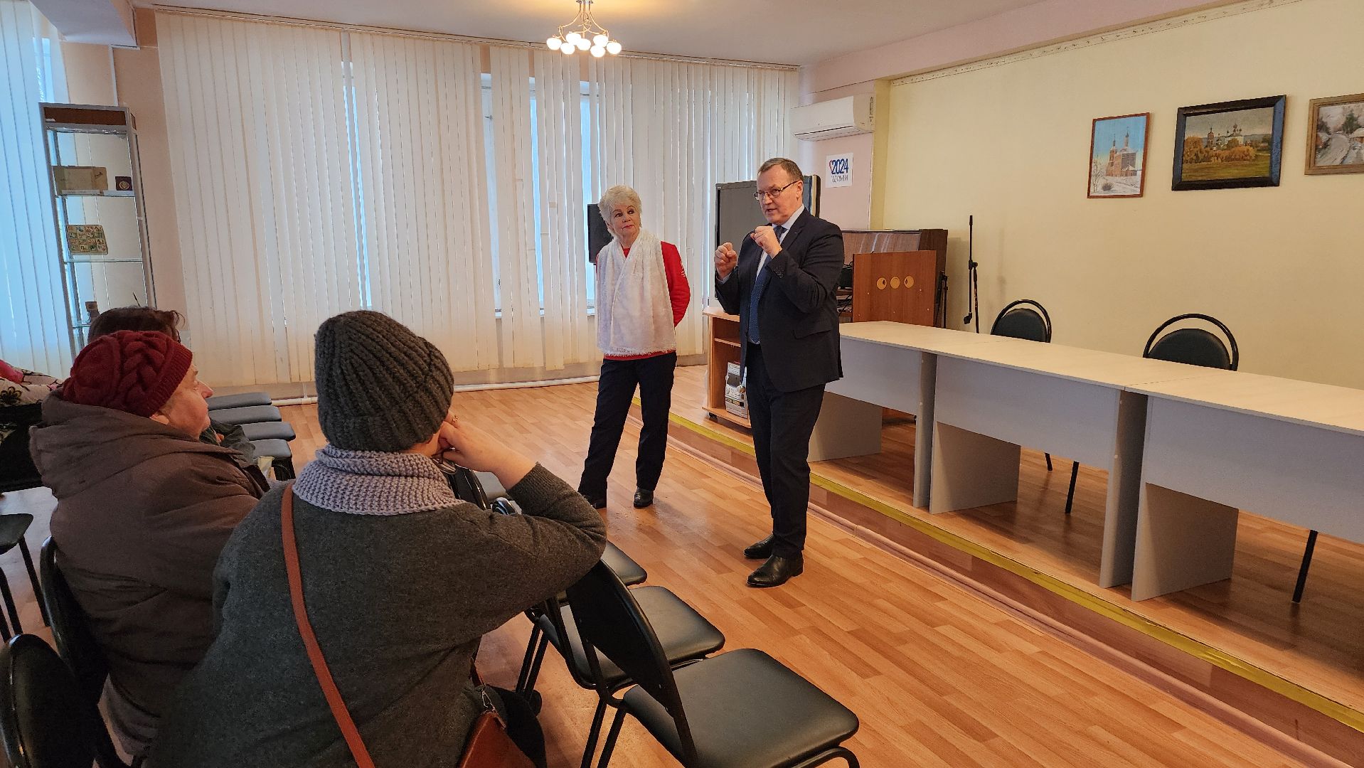 кашира, каширская больница, встреча с жителями, главный врач, здравоохранение, медицина, простуда, давление,