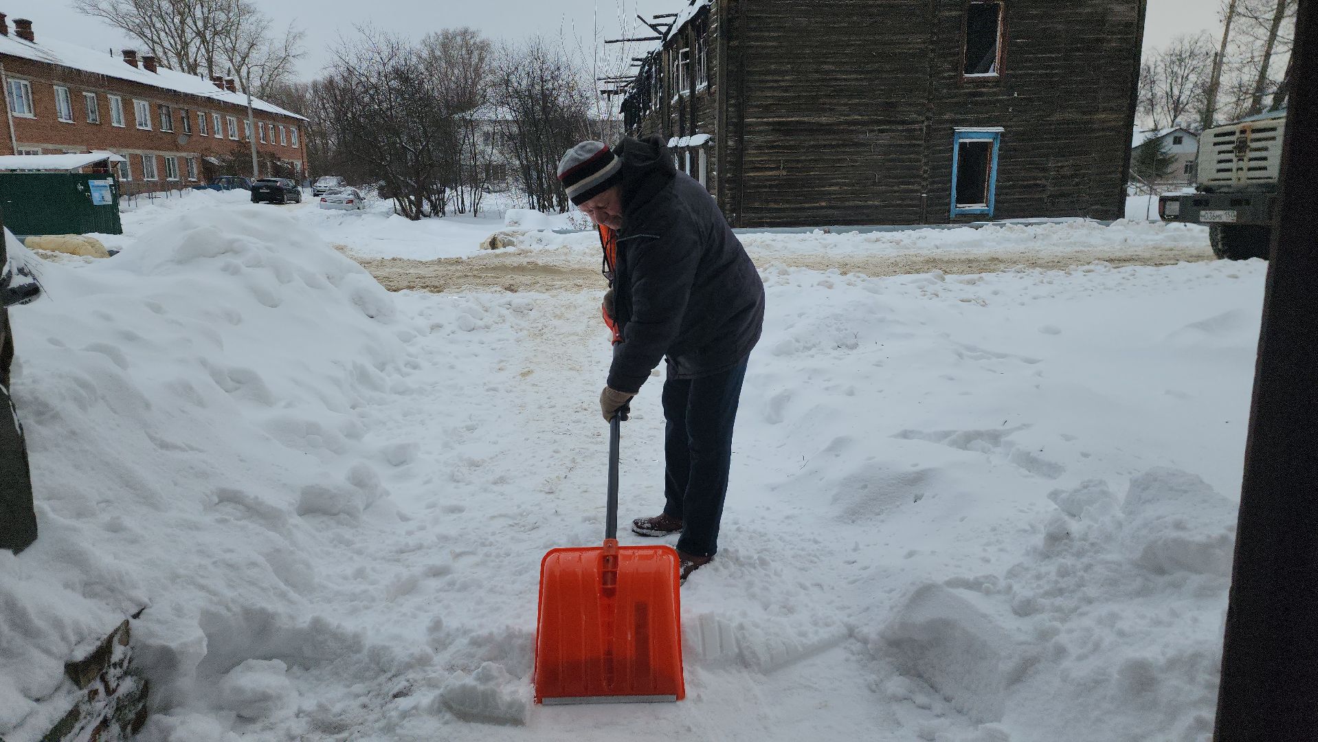 шатура, уборка снега с крыш, профилактика, городской округ шатура,жкх, жкх подмосковья,