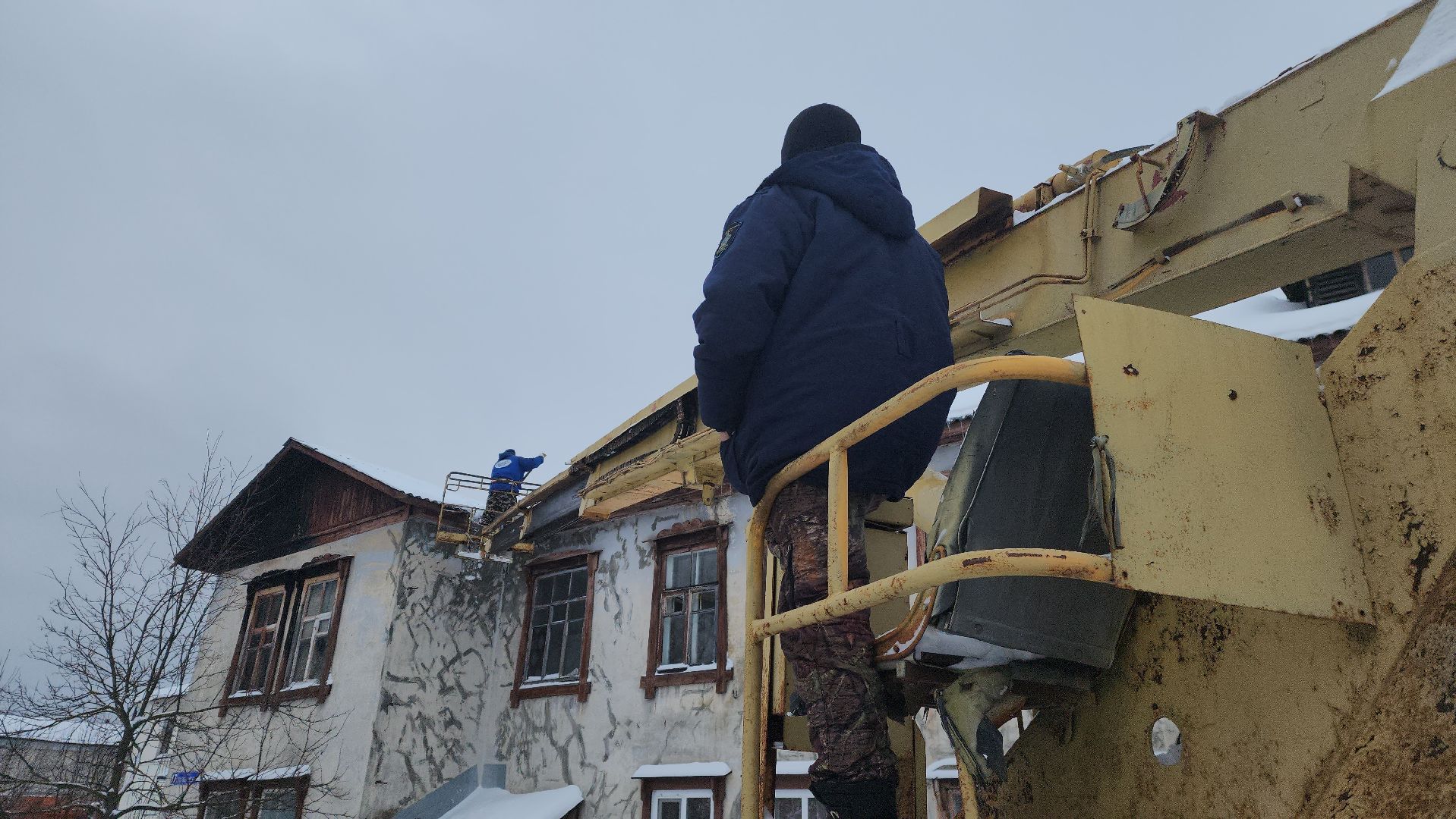 шатура, уборка снега с крыш, профилактика, городской округ шатура,жкх, жкх подмосковья,