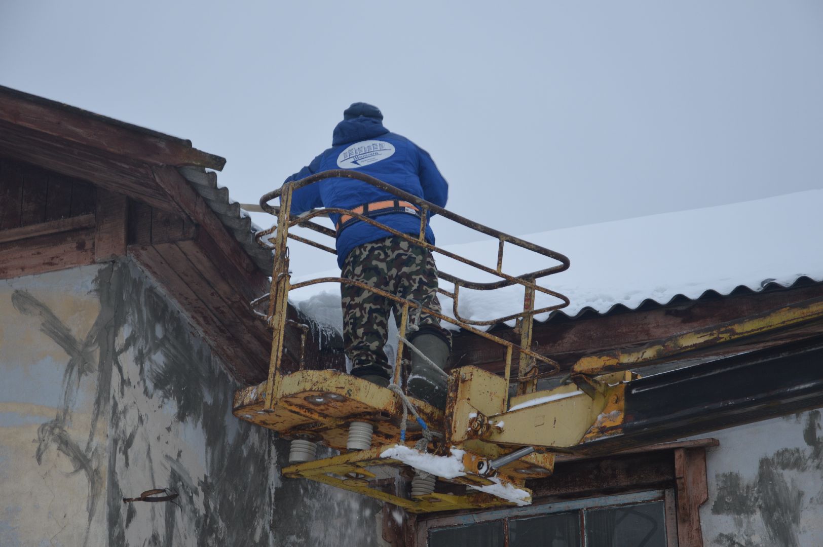 шатура, уборка снега с крыш, профилактика, городской округ шатура,жкх, жкх подмосковья,