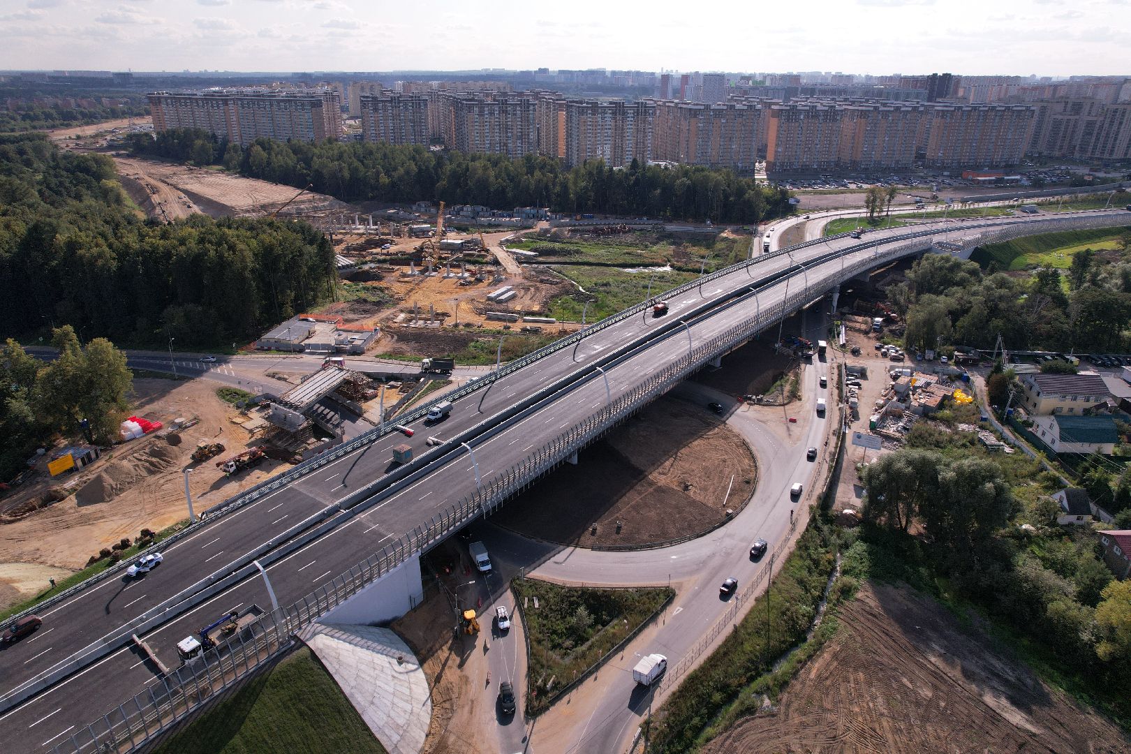 видео с коптера, строительство дорог, дороги,