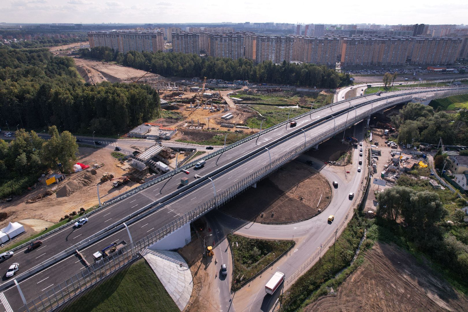 видео с коптера, строительство дорог, дороги,