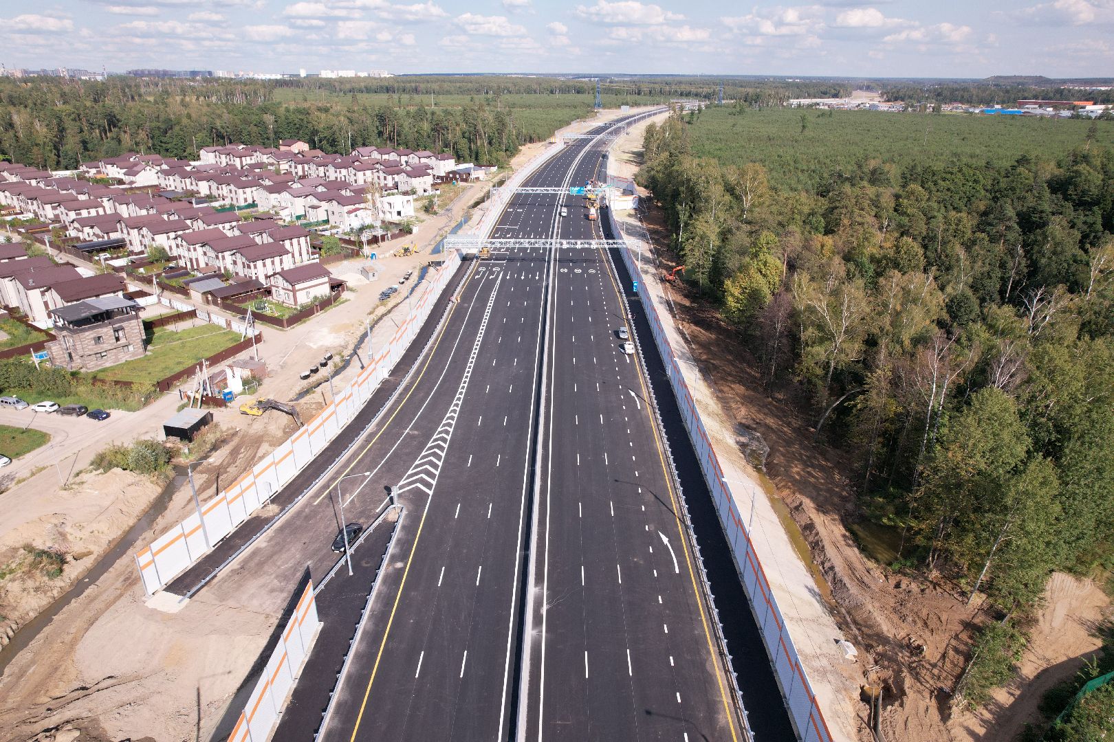 видео с коптера, строительство дорог, дороги,