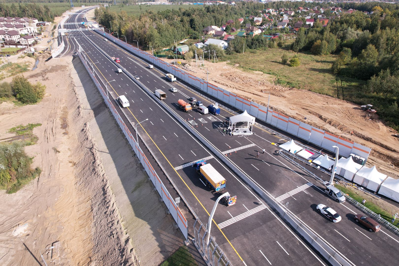 видео с коптера, строительство дорог, дороги,