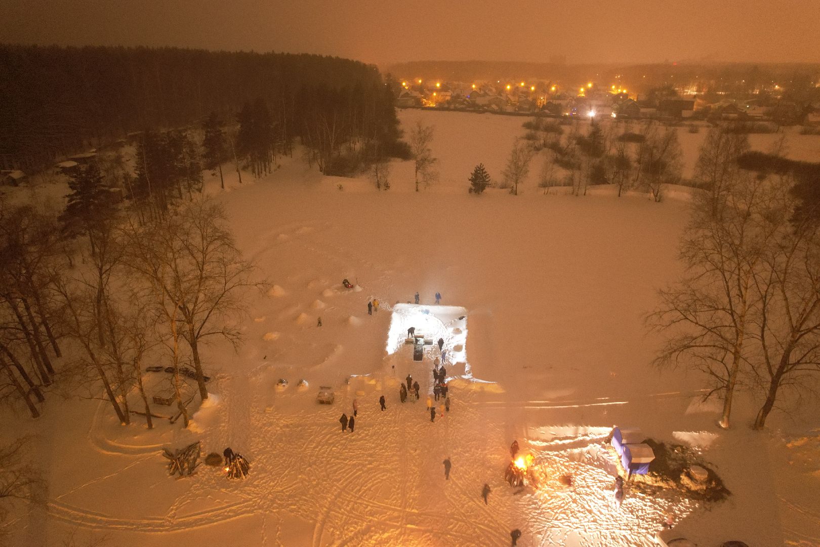 видео с коптера,