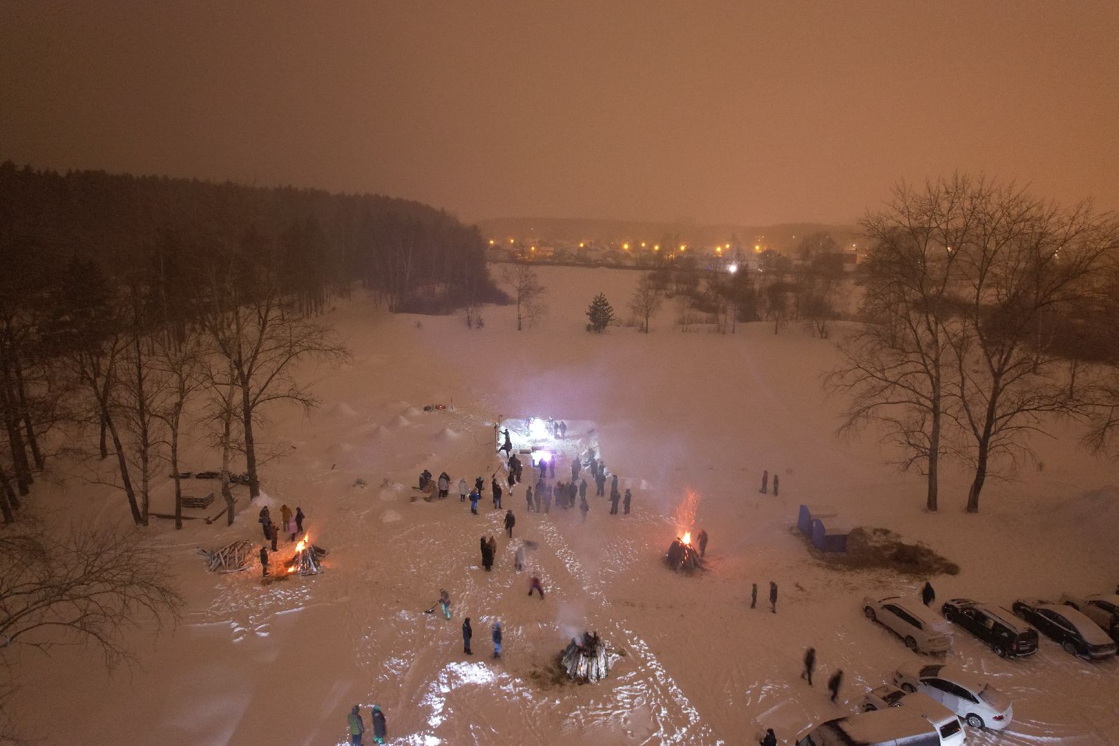 видео с коптера,