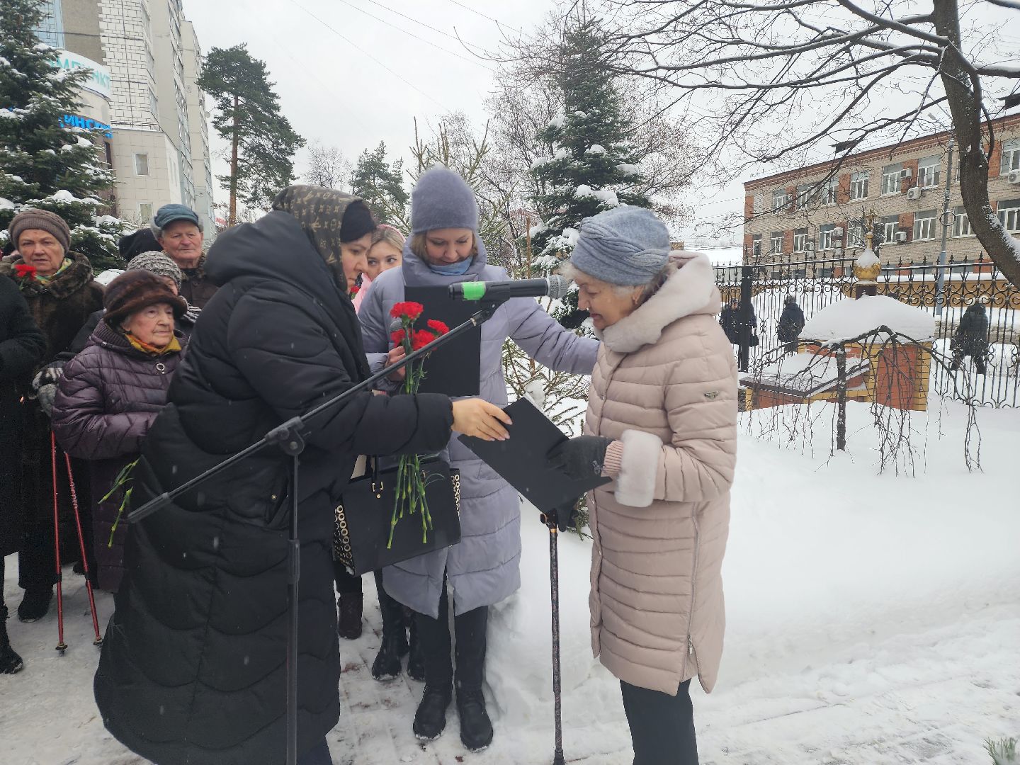 пушкино, блокада ленинграда, митинг, юбилей, жители города,