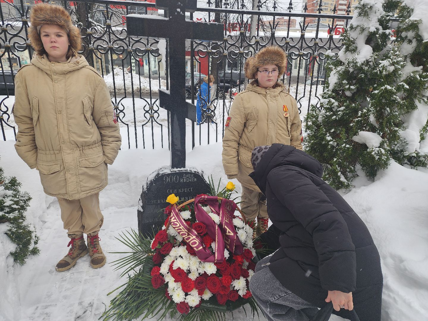 пушкино, блокада ленинграда, митинг, юбилей, жители города,