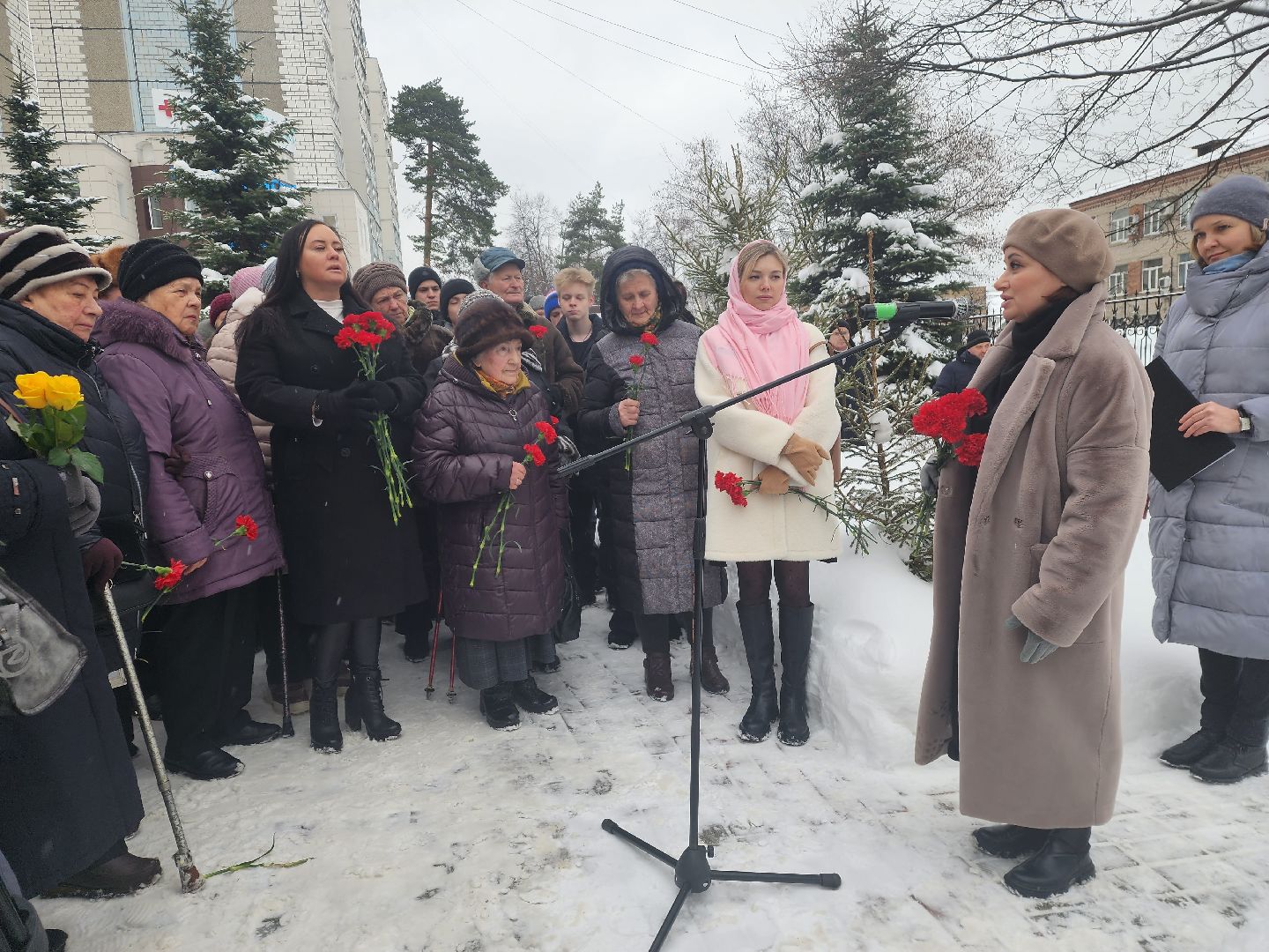пушкино, блокада ленинграда, митинг, юбилей, жители города,